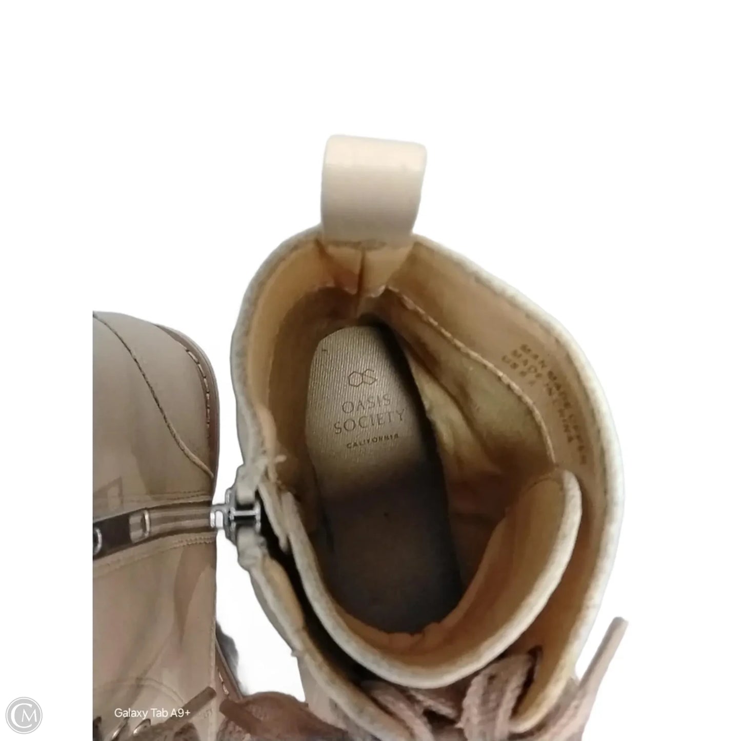 Boots Ankle Heels By Oasis Society In Tan, Size: 8.5