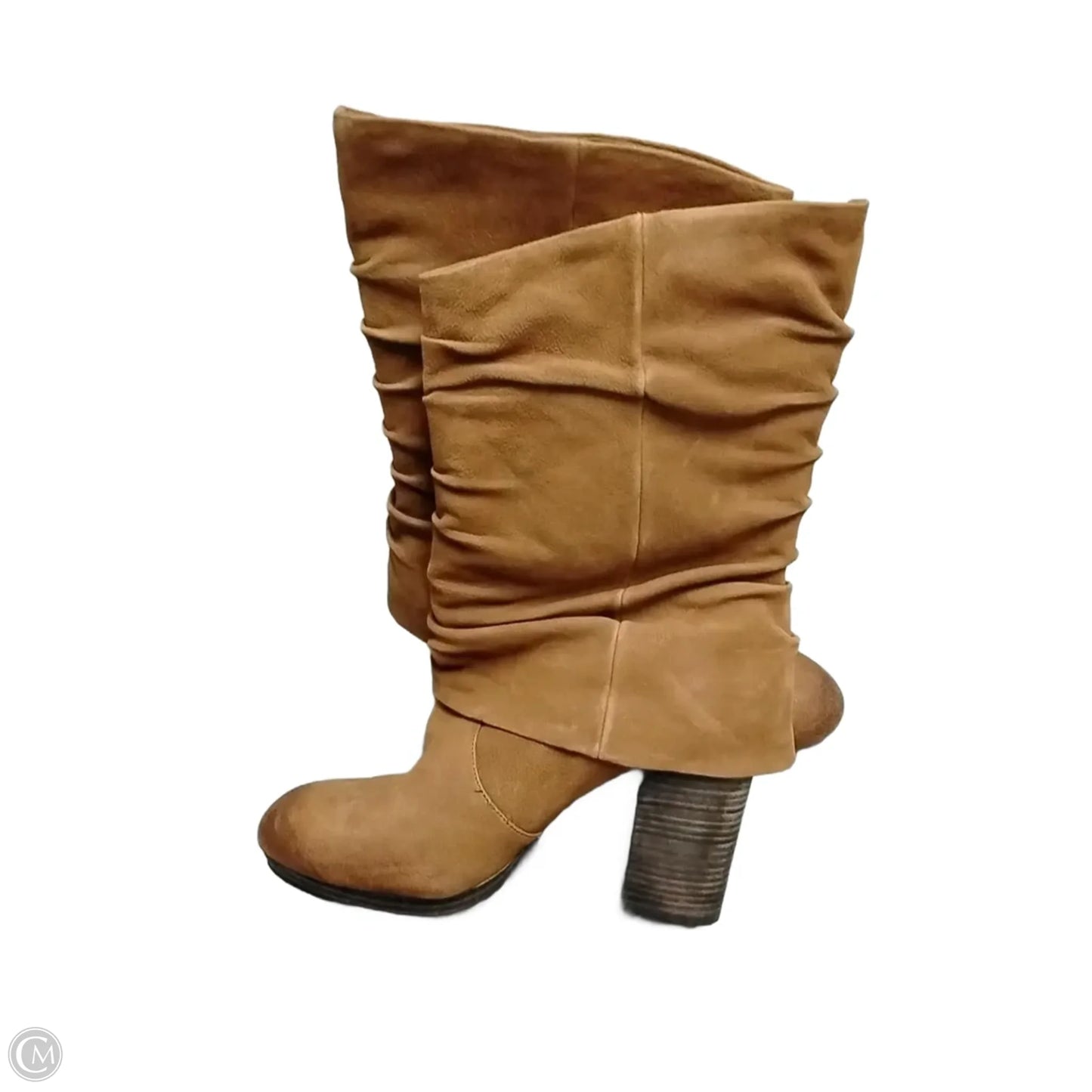 Boots Mid-calf Heels By Vince Camuto In Tan, Size: 7.5