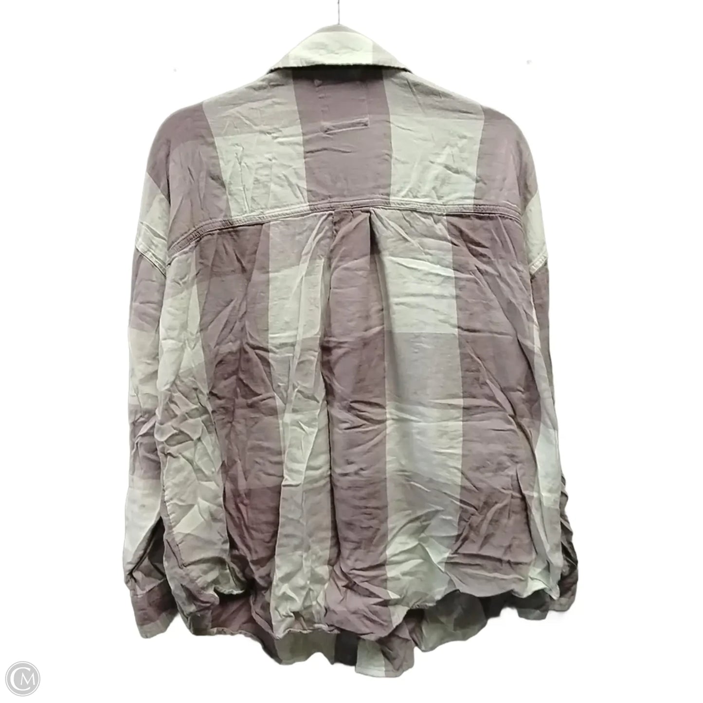 Top Long Sleeve By So In Plaid Pattern, Size: Xl