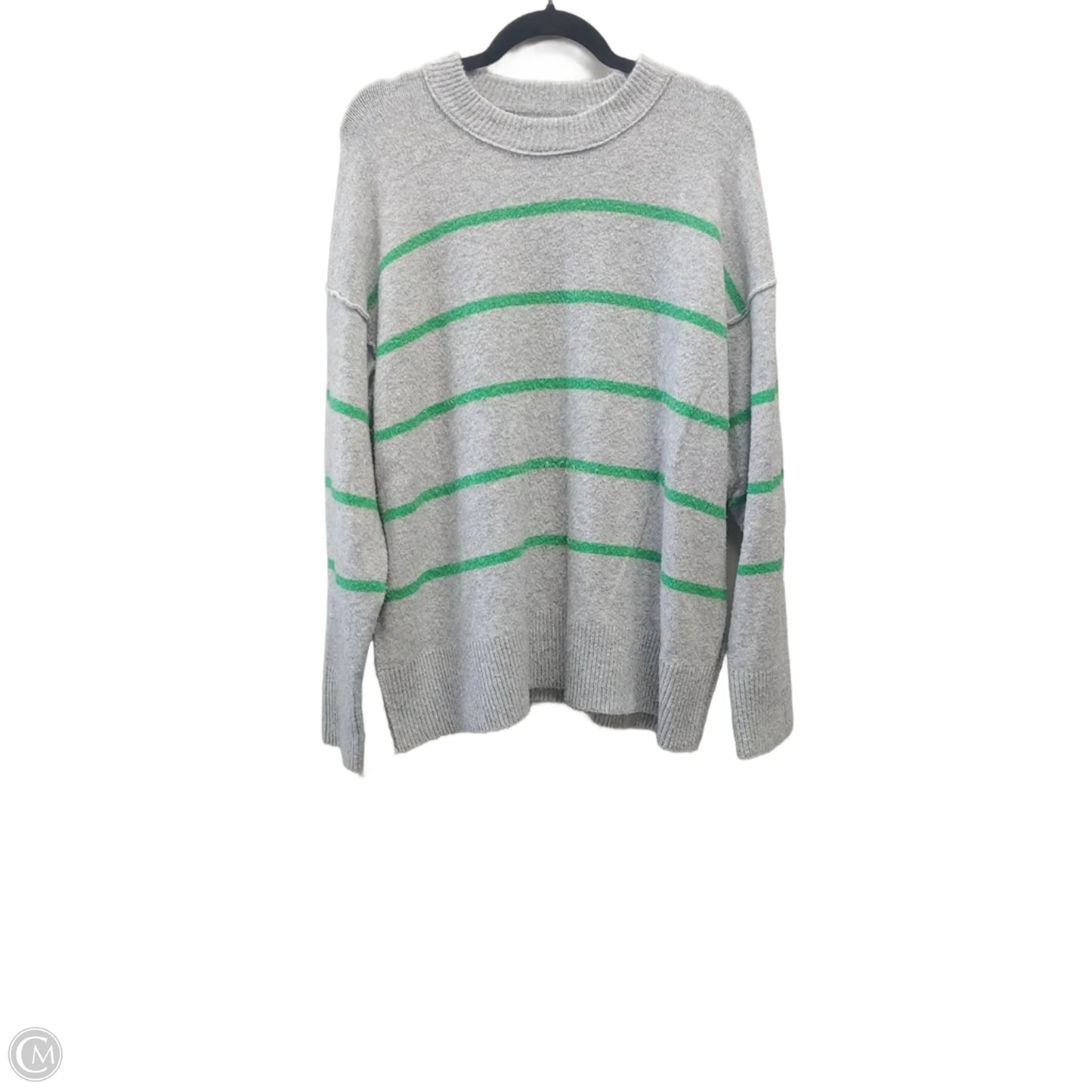 Sweater By Aerie In Green & Grey, Size: M