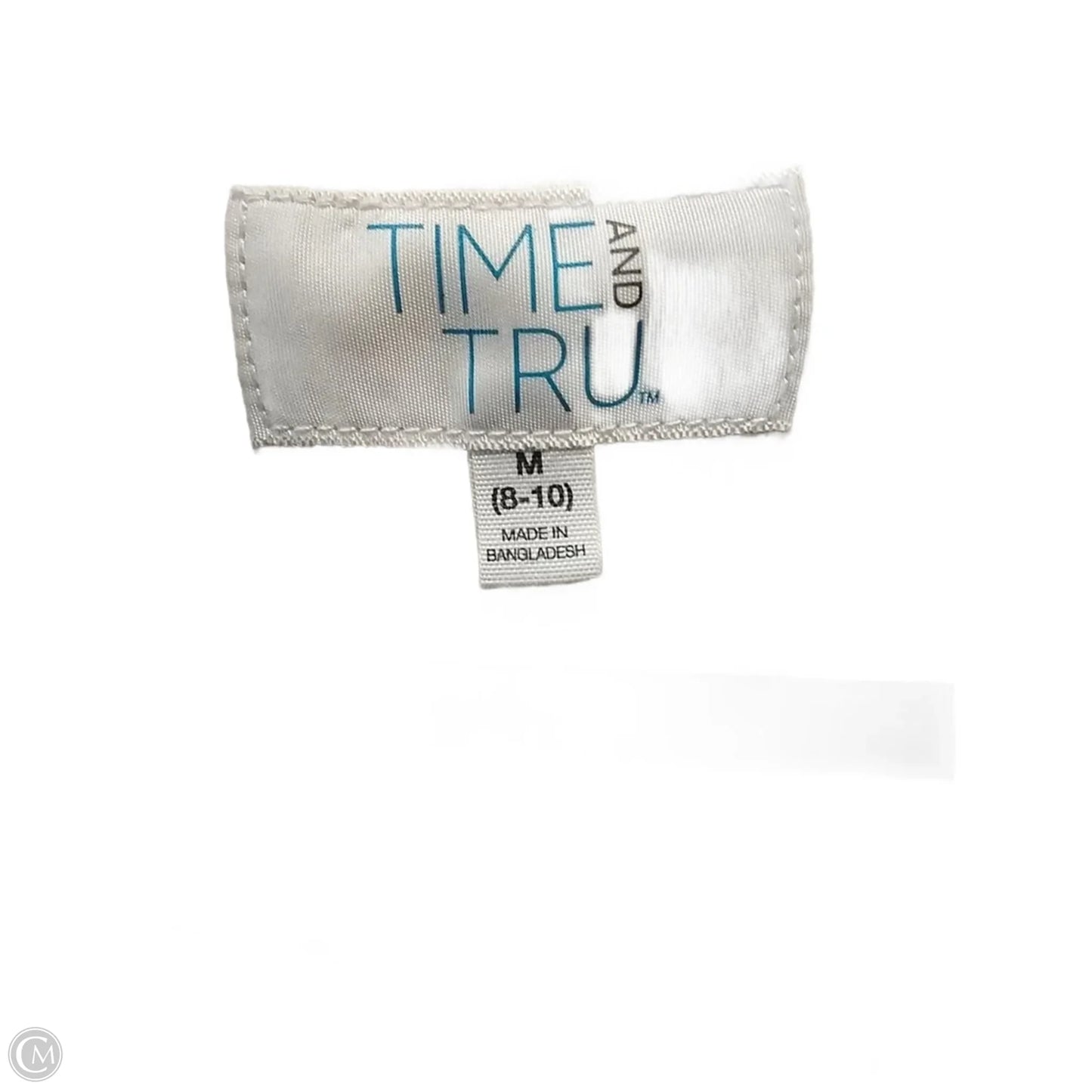 Top Long Sleeve Basic By Time And Tru In Cream, Size: M