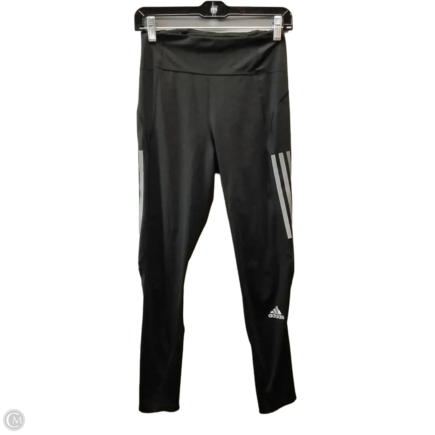 Athletic Pants By Adidas In Black & Grey, Size: S