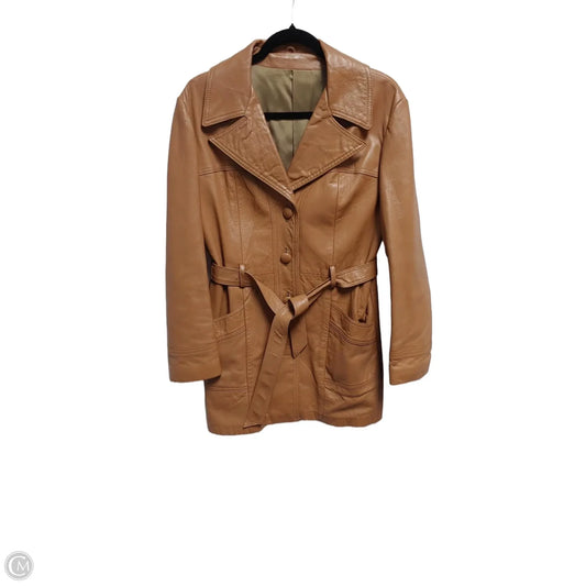 Coat Trench Coat By Clothes Mentor In Brown, Size: M