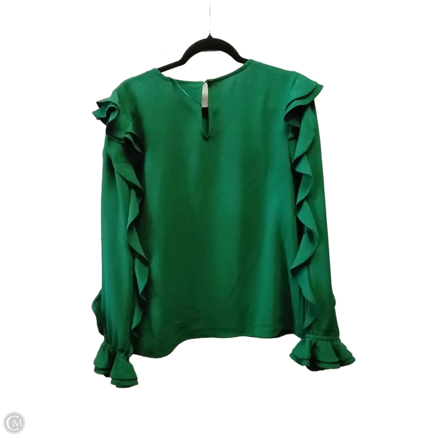 Blouse Long Sleeve By Cece In Green, Size: M