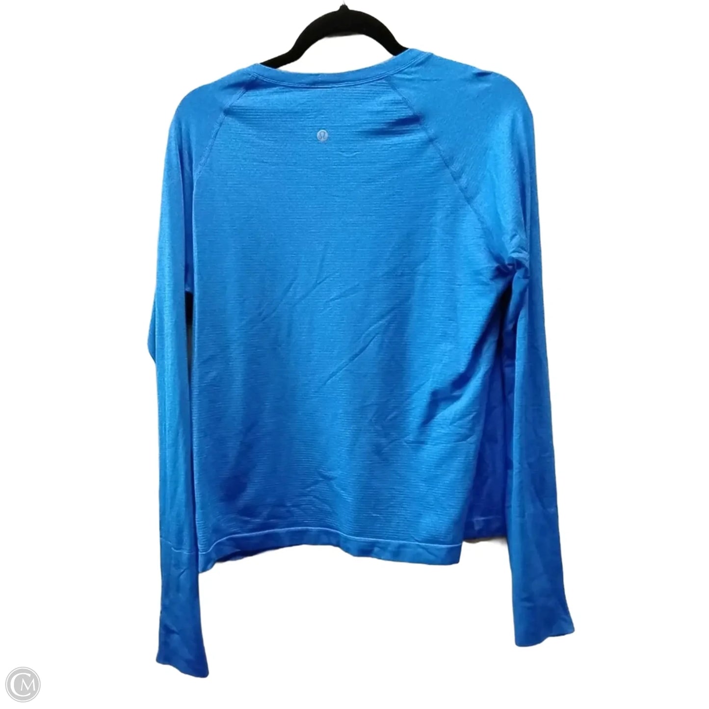 Athletic Top Long Sleeve Crewneck By Lululemon In Blue, Size: L
