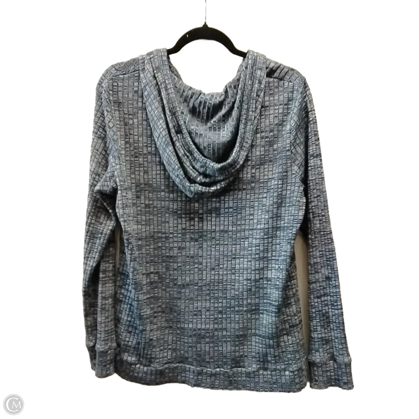 Sweatshirt Hoodie By Natural Reflections In Blue & White, Size: L