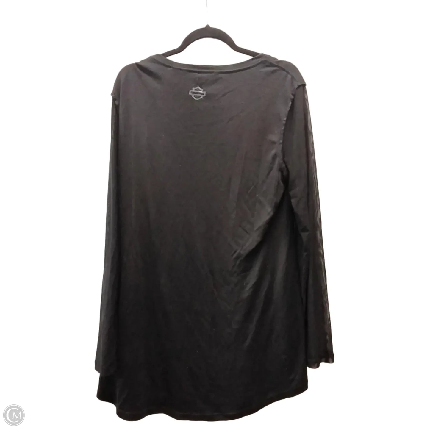 Top Long Sleeve By Harley Davidson In Black, Size: Xl