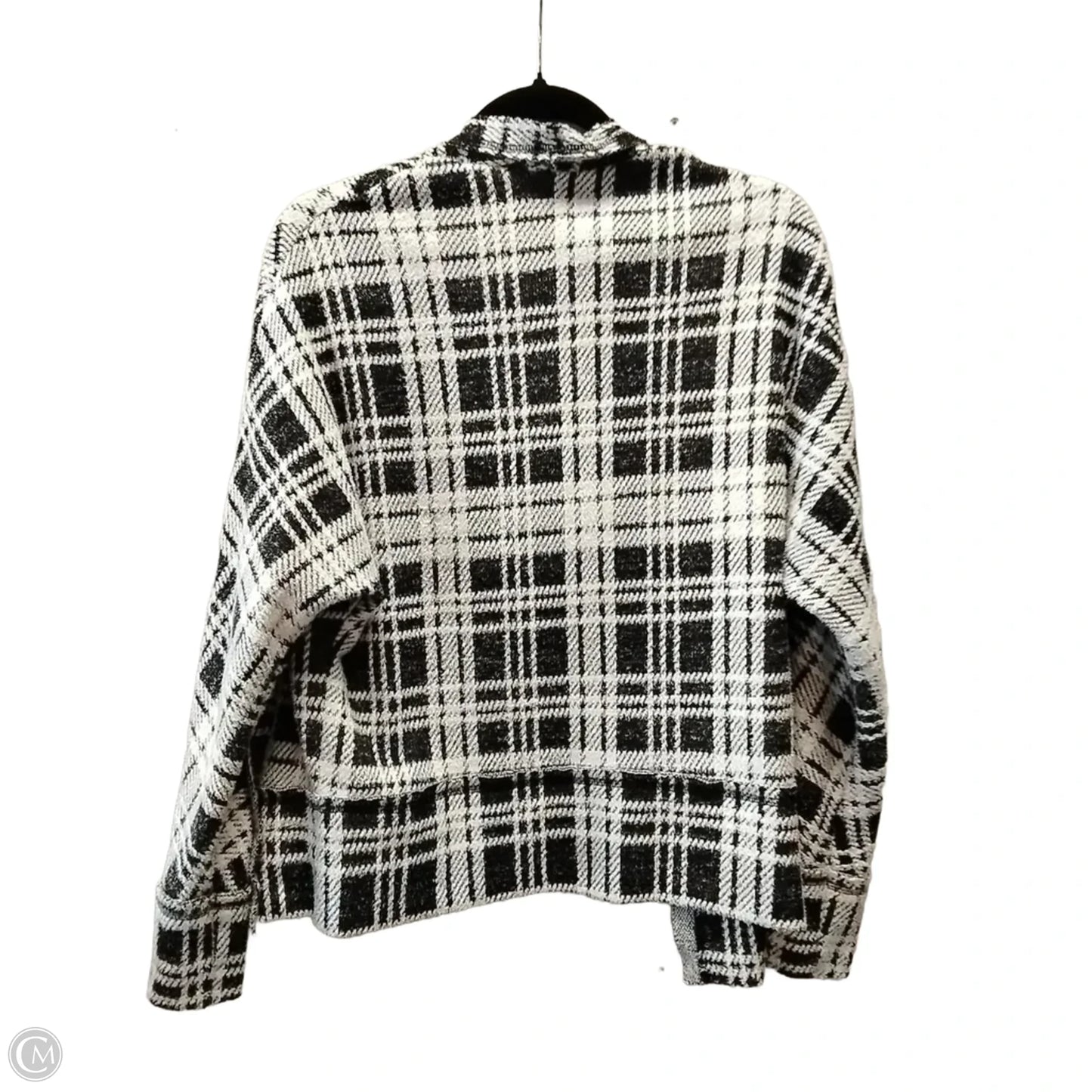 Cardigan By Bke In Checkered Pattern, Size: S