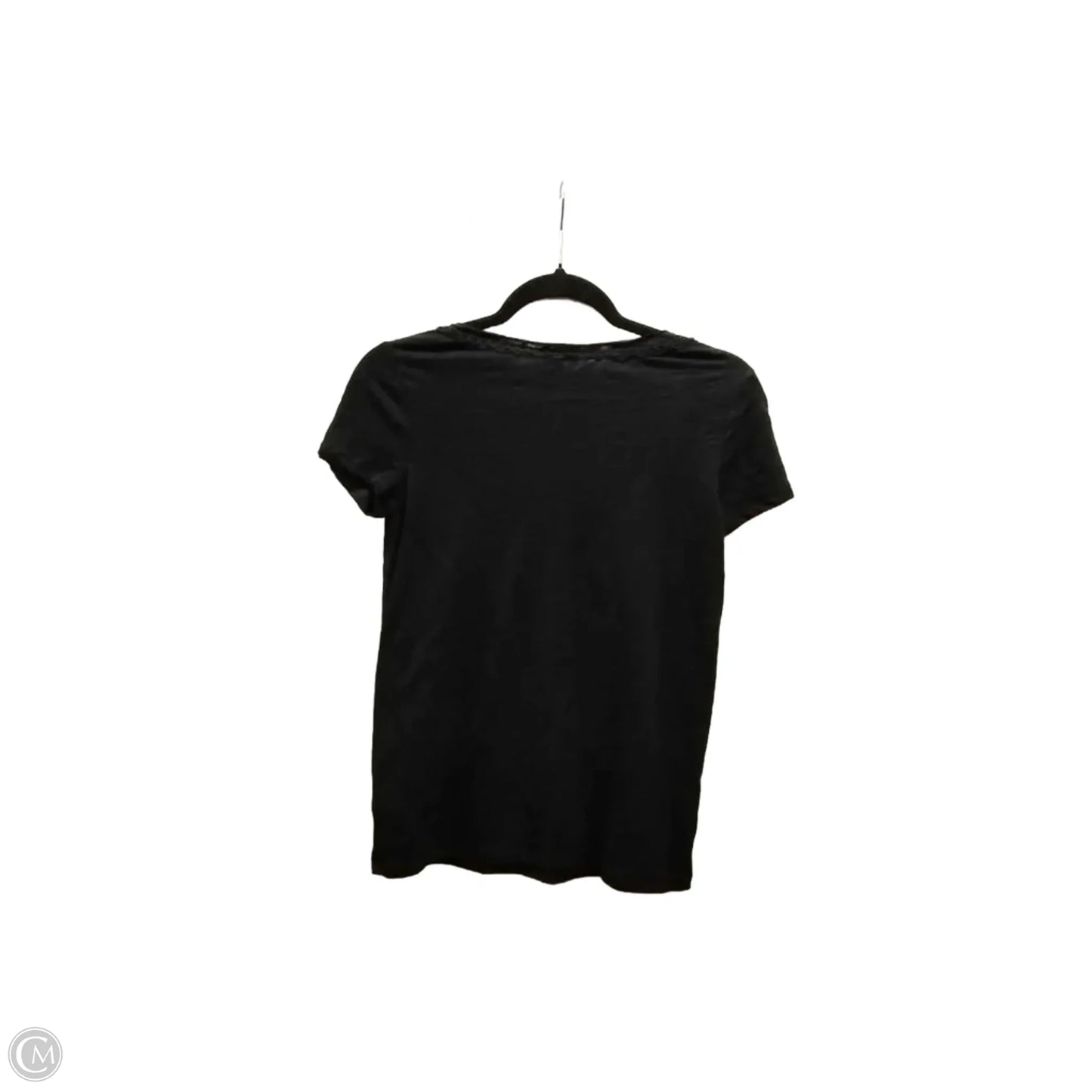 Top Short Sleeve Basic By Talbots In Black, Size: Xs