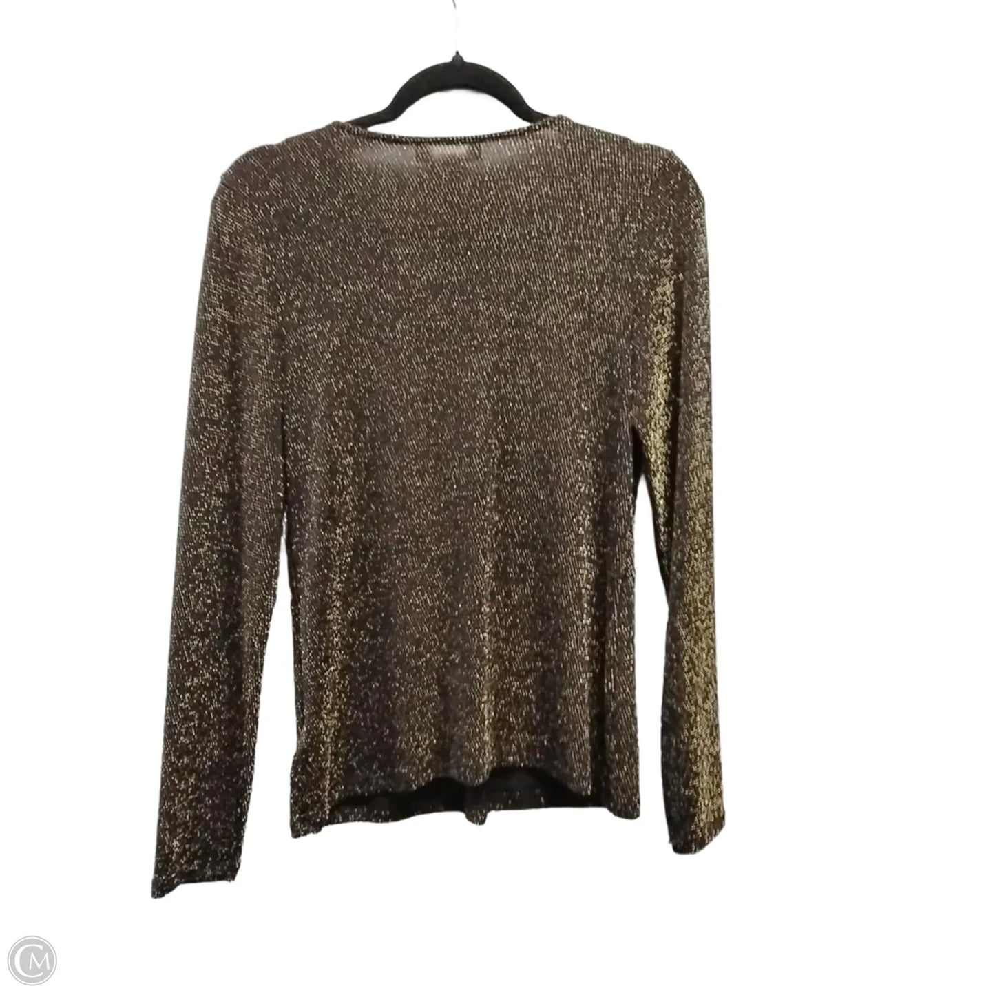 Blouse Long Sleeve By Michael By Michael Kors In Brown, Size: S