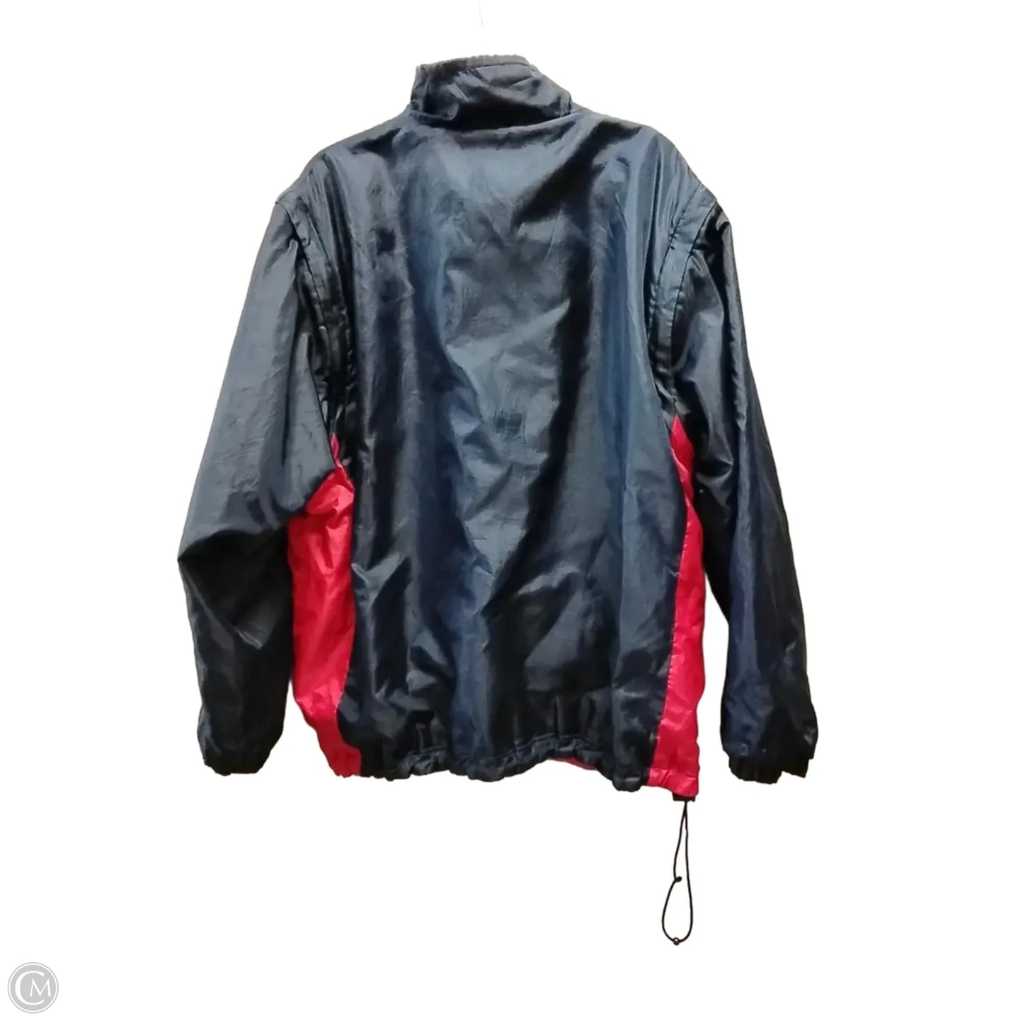 Jacket Windbreaker By Clothes Mentor In Blue & Red, Size: Xxl