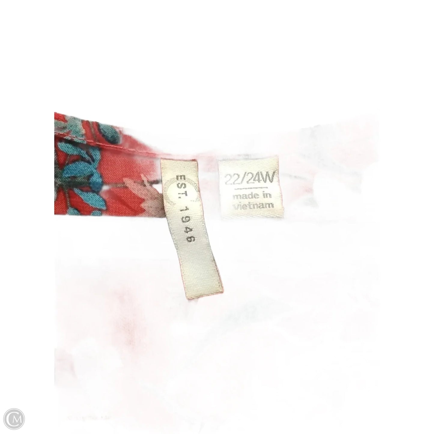 Shawl By Cato In Orange & Pink, Size: 3x