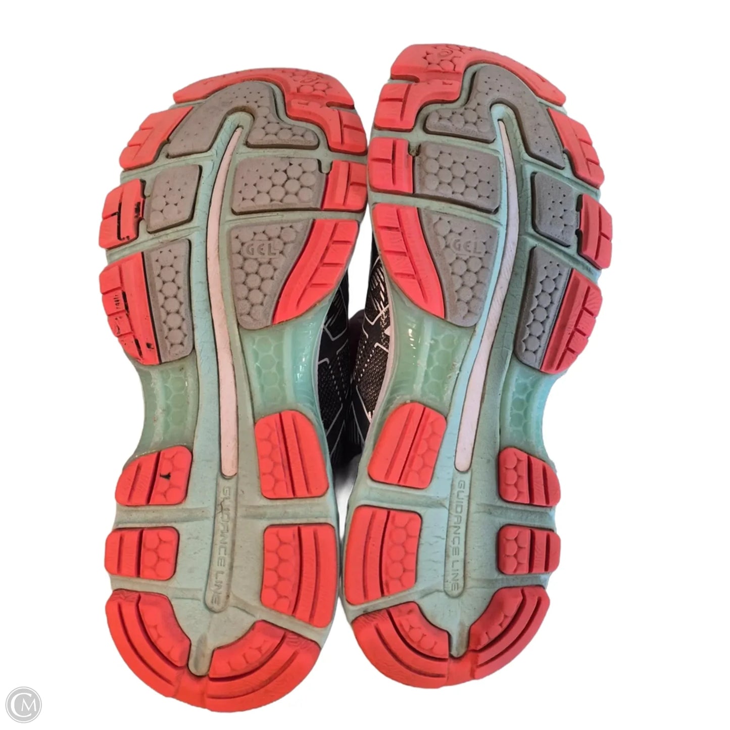 Shoes Athletic By Asics In Green & Grey, Size: 8