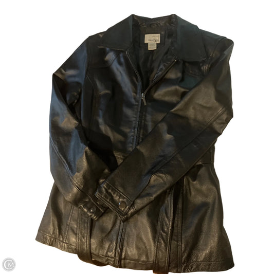 Jacket Leather By East 5th In Black, Size: M