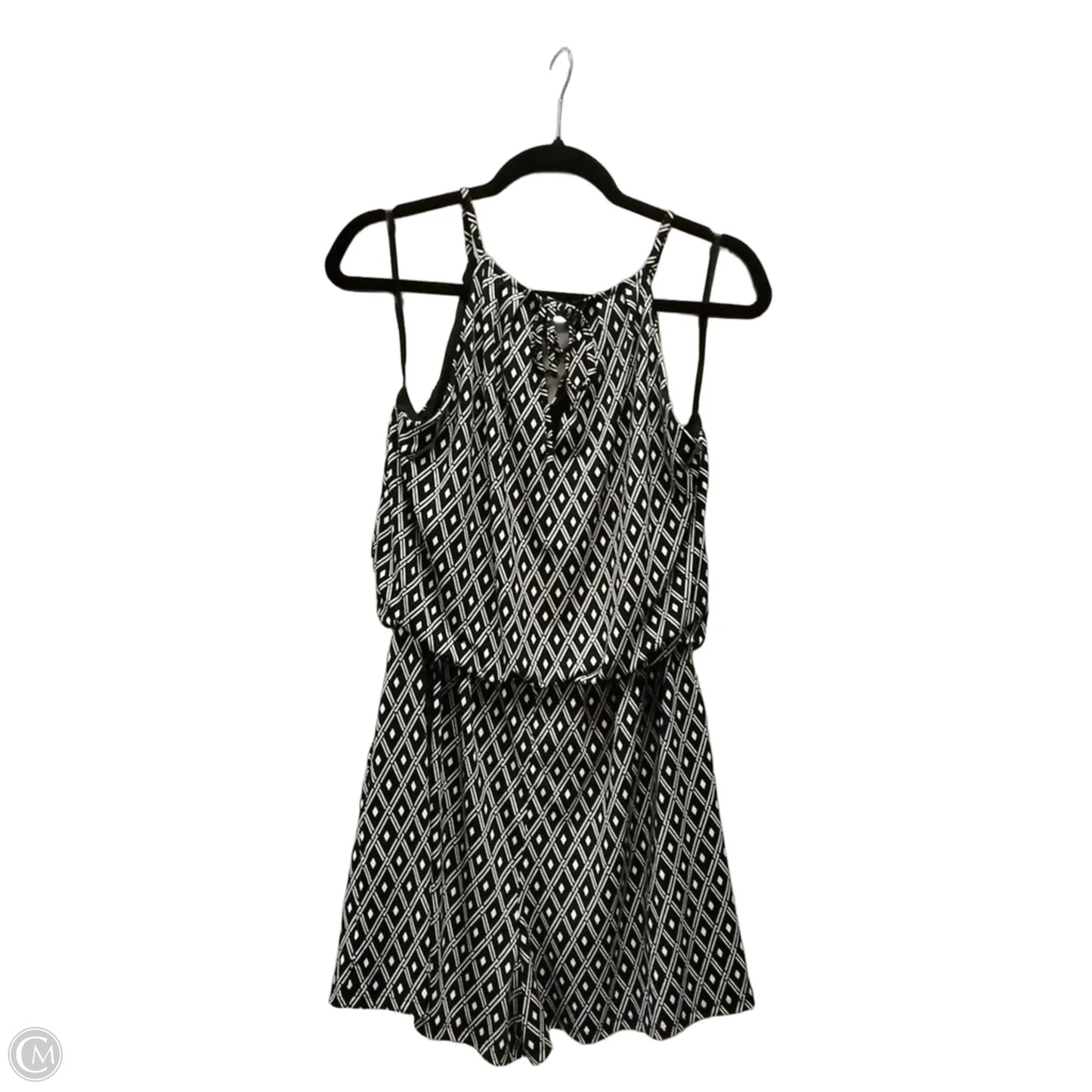 Romper By White House Black Market In Geometric Pattern, Size: M