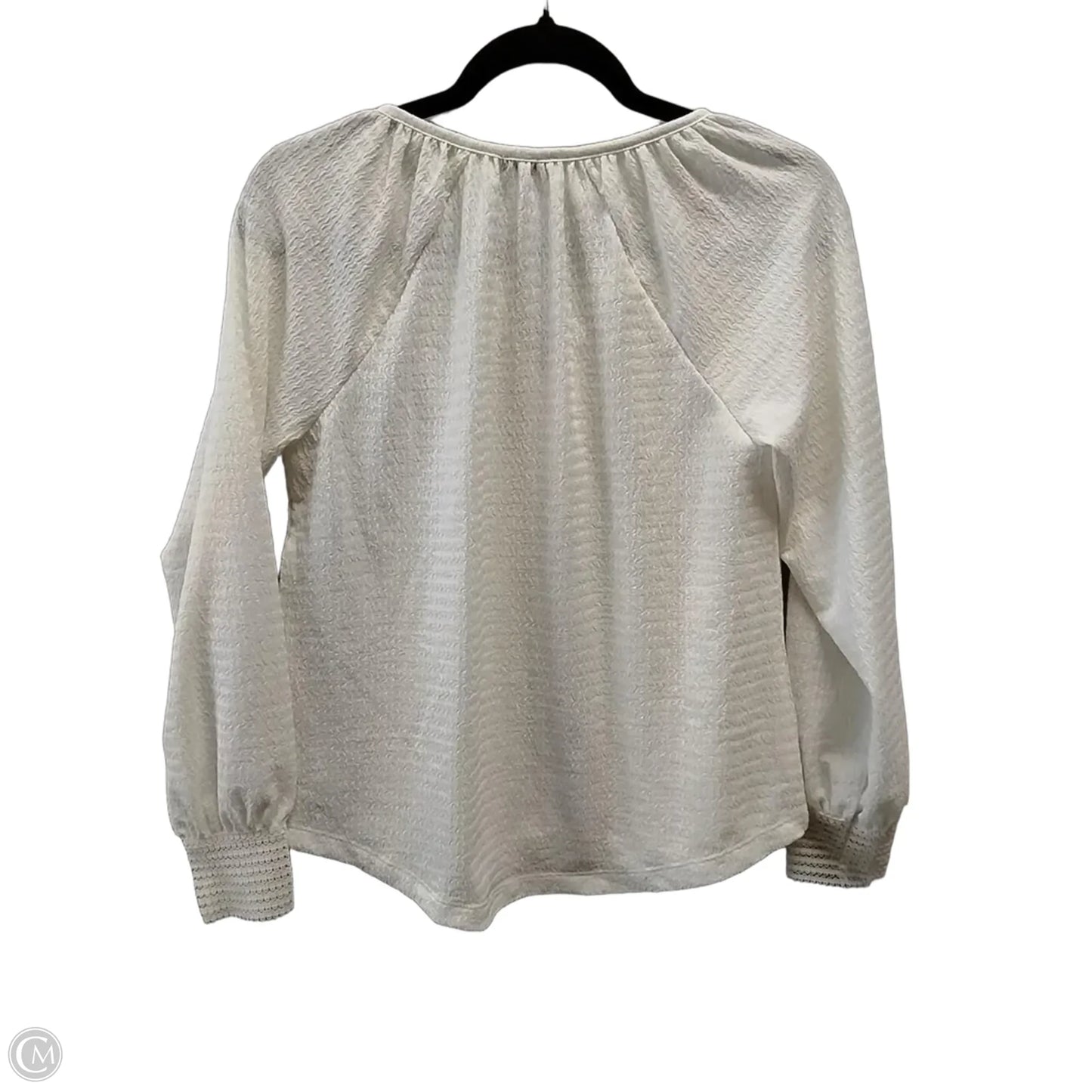 Top Long Sleeve Basic By Talbots In Cream, Size: Sp