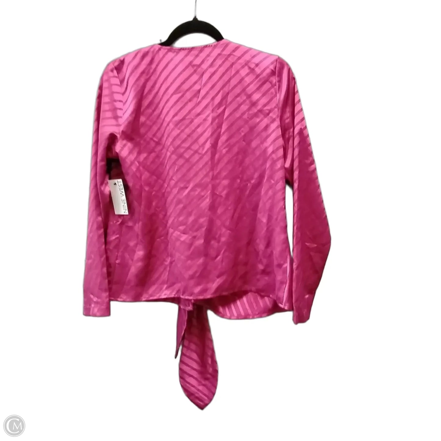 Top Long Sleeve By Nine West Apparel In Pink, Size: Xs