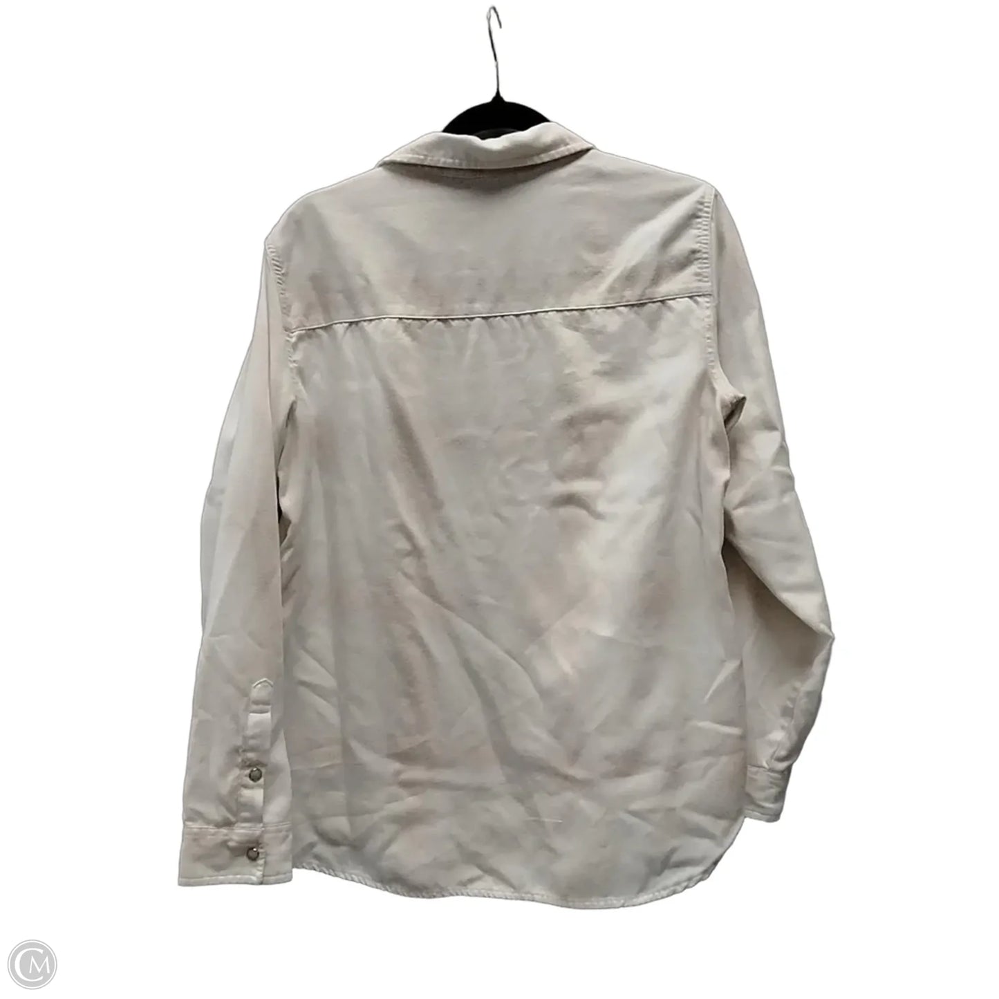 Blouse Long Sleeve By Jachs Girlfirend In Ivory, Size: M