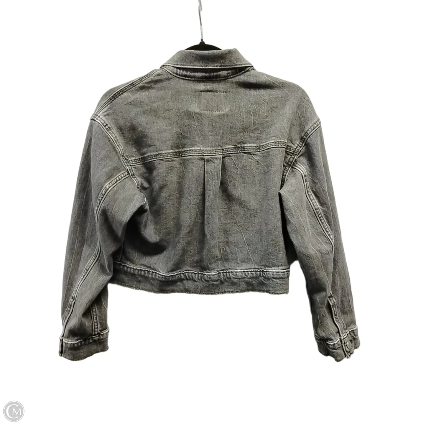Jacket Denim By Levis Signature In Black Denim, Size: S
