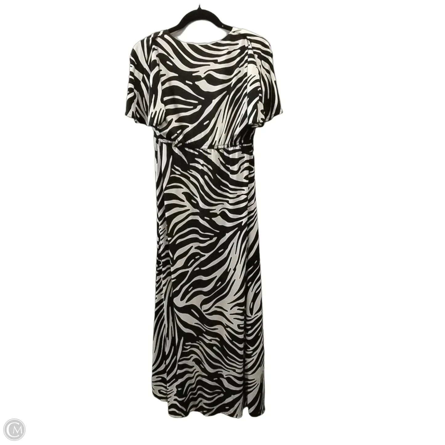 Dress Casual Maxi By Chicos In Zebra Print, Size: 10