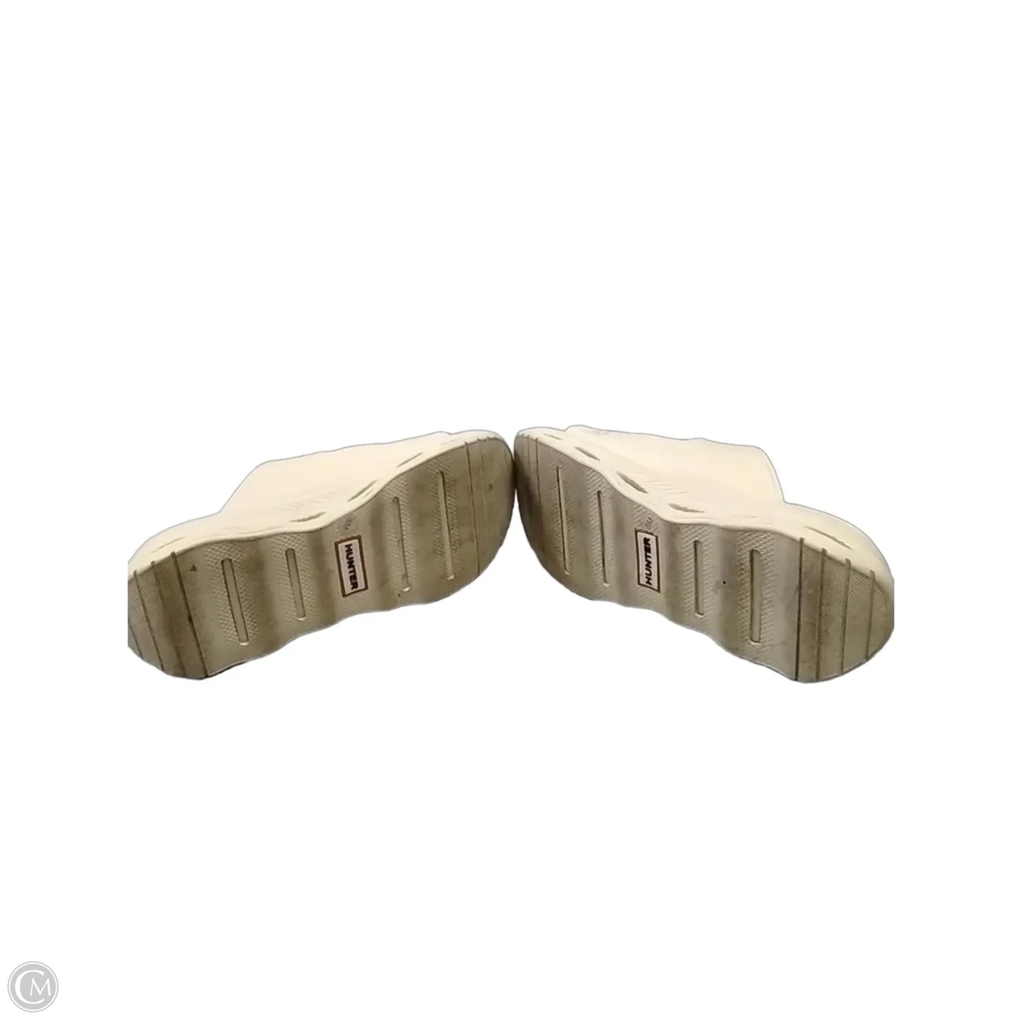 Sandals Flip Flops By Hunter In Cream, Size: 8