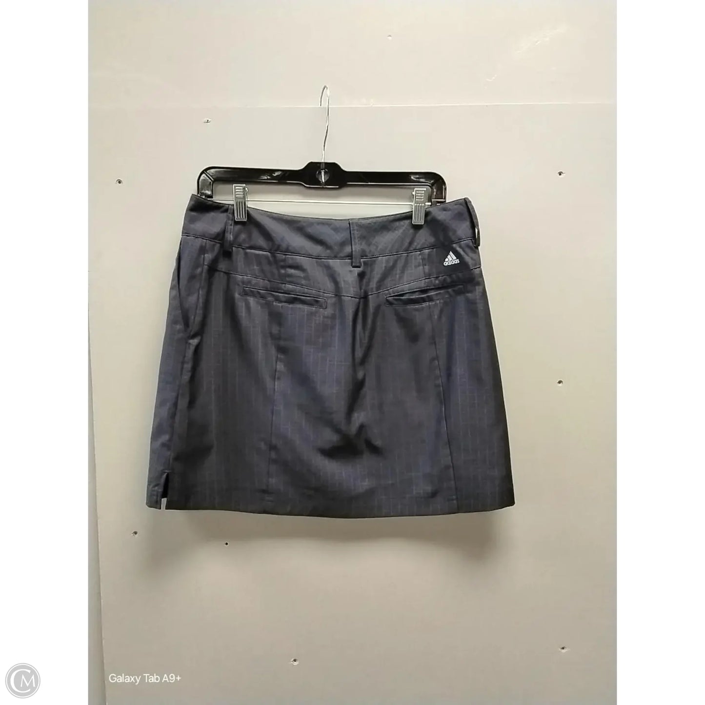 Athletic Skort By Adidas In Grey, Size: S