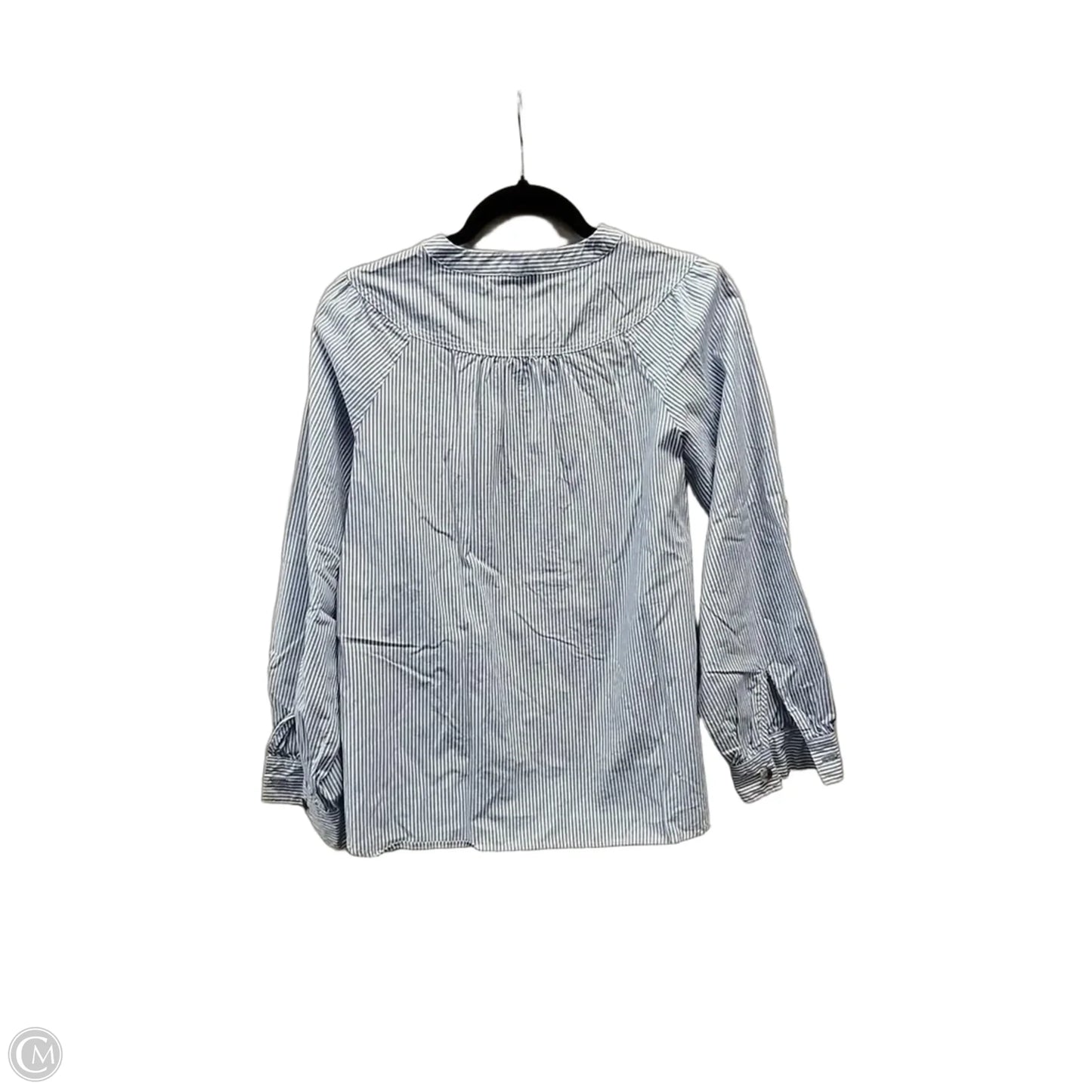 Blouse Long Sleeve By Talbots In Striped Pattern, Size: S