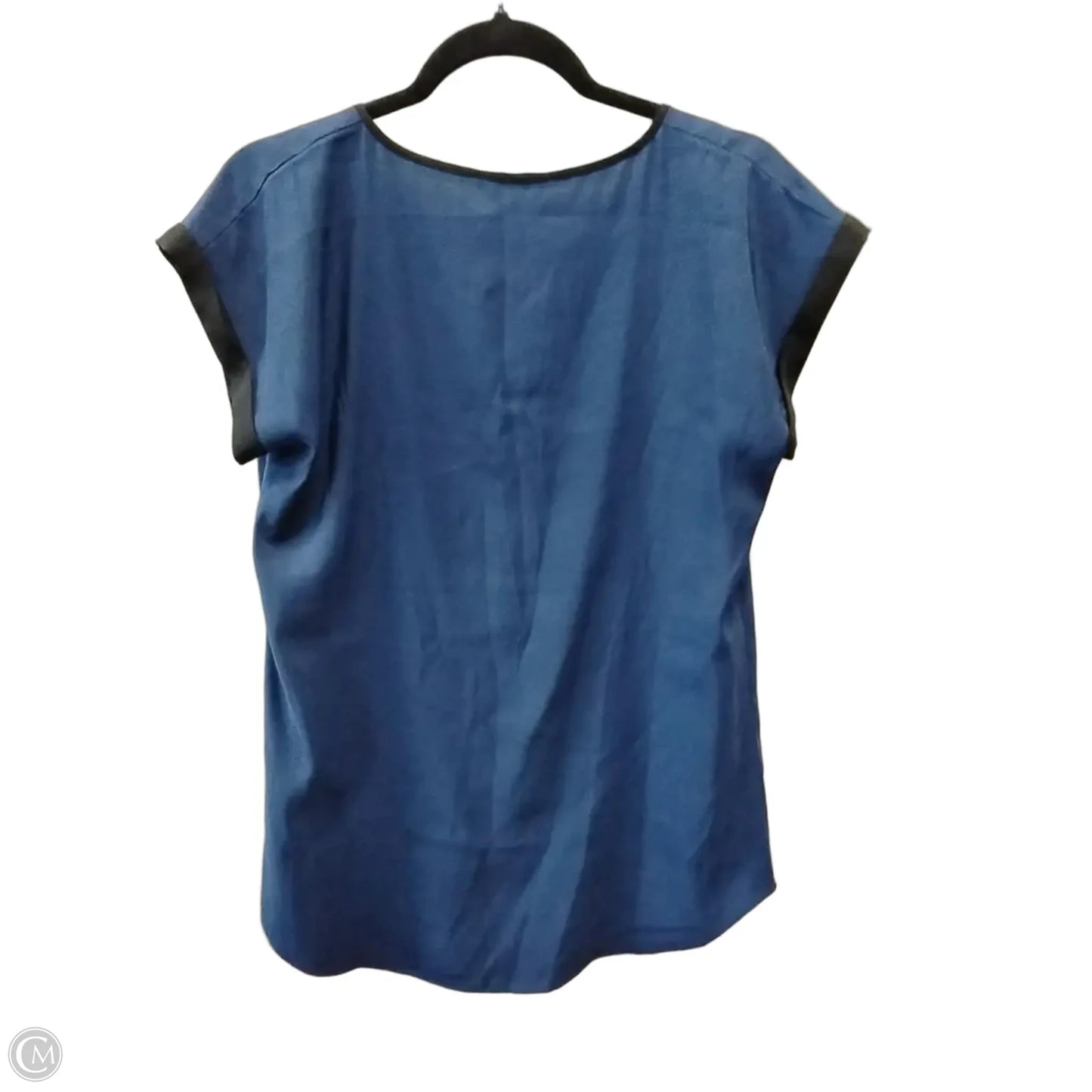 Blouse Short Sleeve By Express In Navy, Size: M