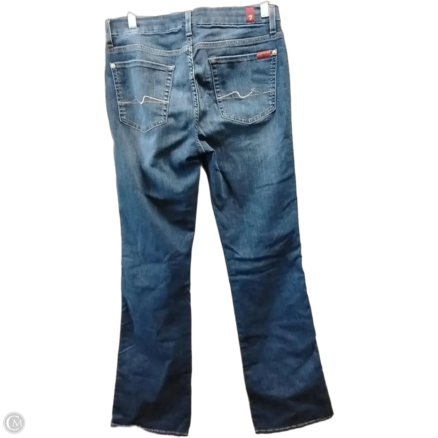 Jeans Boot Cut By Seven 7 In Blue Denim, Size: 10