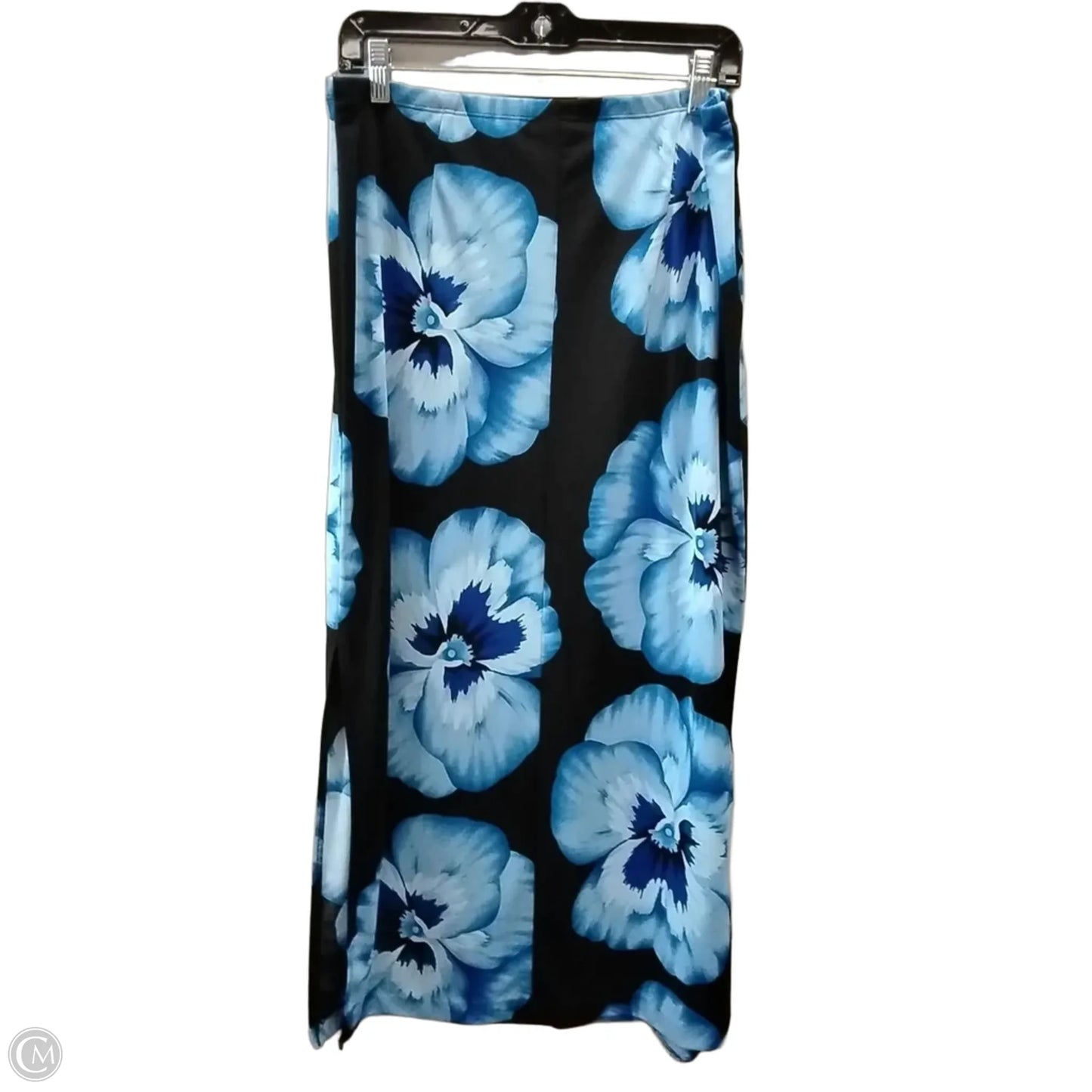 Skirt Maxi By Cmf In Black & Blue, Size: 16