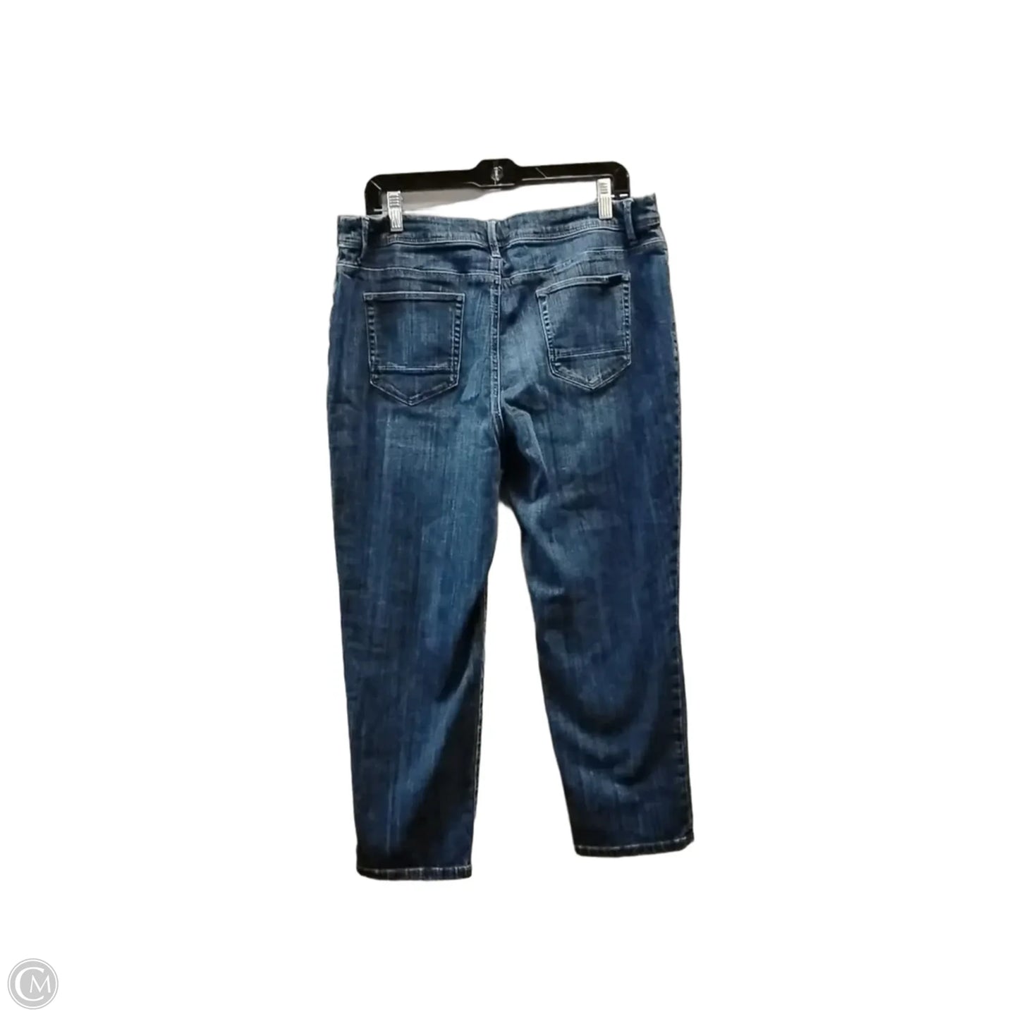 Jeans Cropped By Chicos In Blue Denim, Size: 14