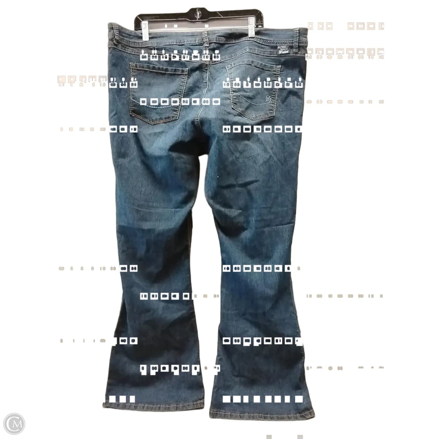 Jeans Boot Cut By Cme In Blue Denim, Size: 22