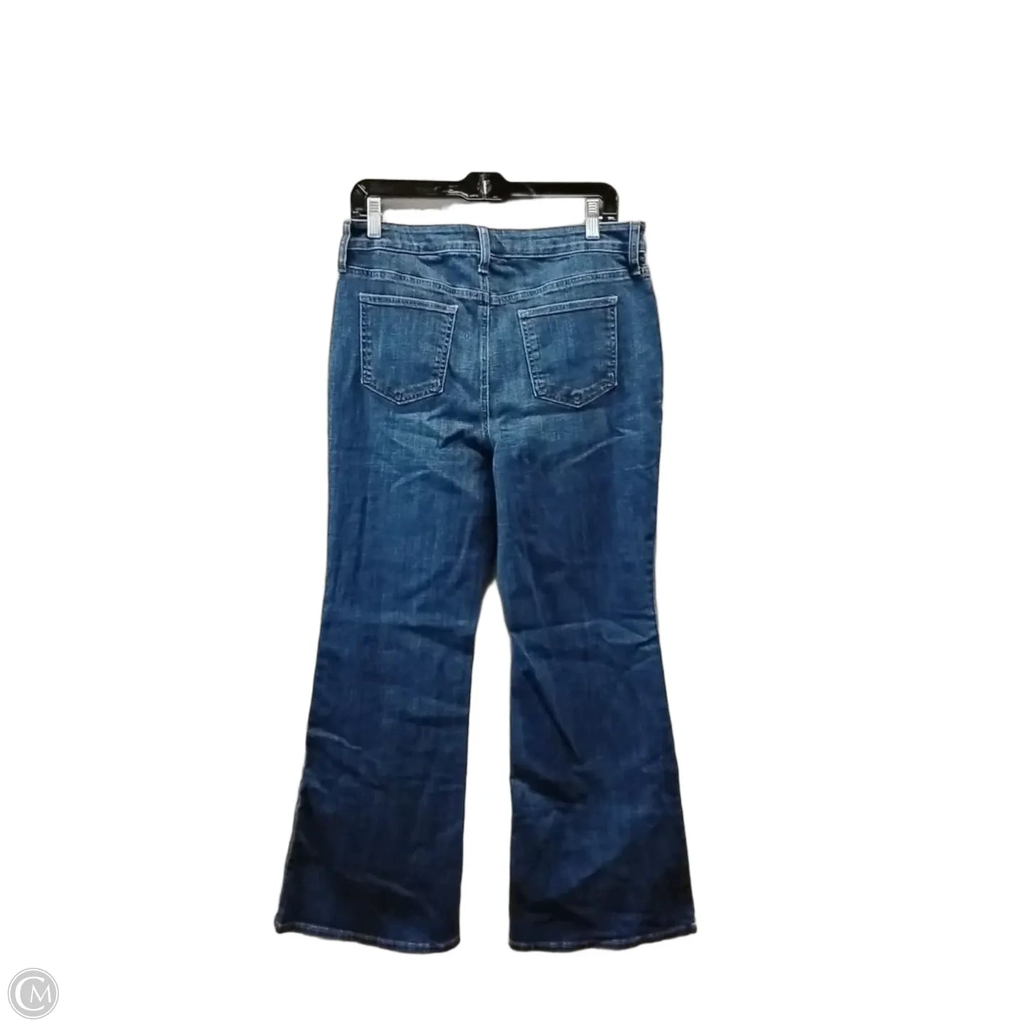 Jeans Flared By Chicos In Blue Denim, Size: 10
