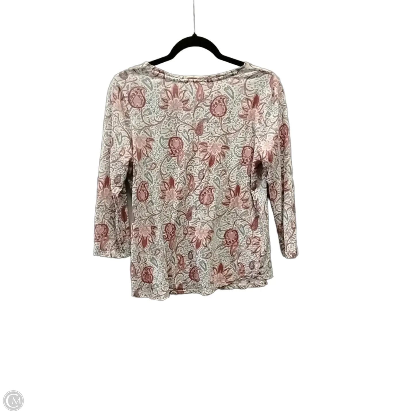 Top Long Sleeve By Lucky Brand In Paisley Print, Size: M