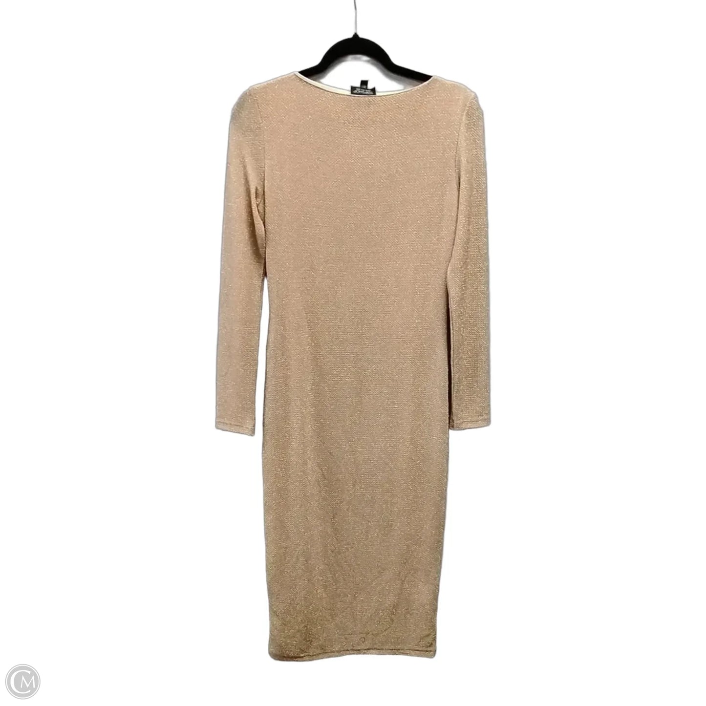Dress Party Long By Top Shop In Tan, Size: 10