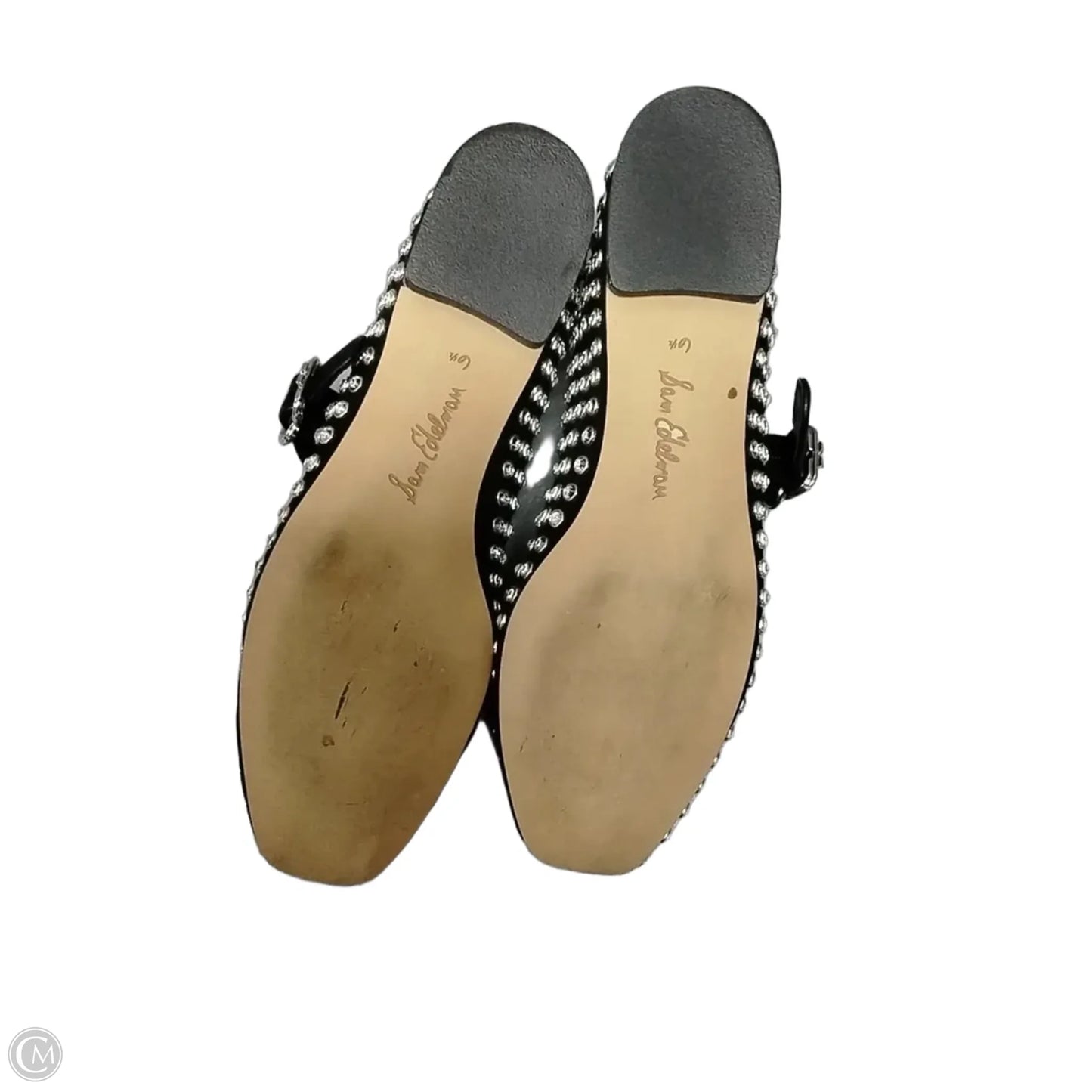 Shoes Flats By Sam Edelman In Black & Silver, Size: 6.5