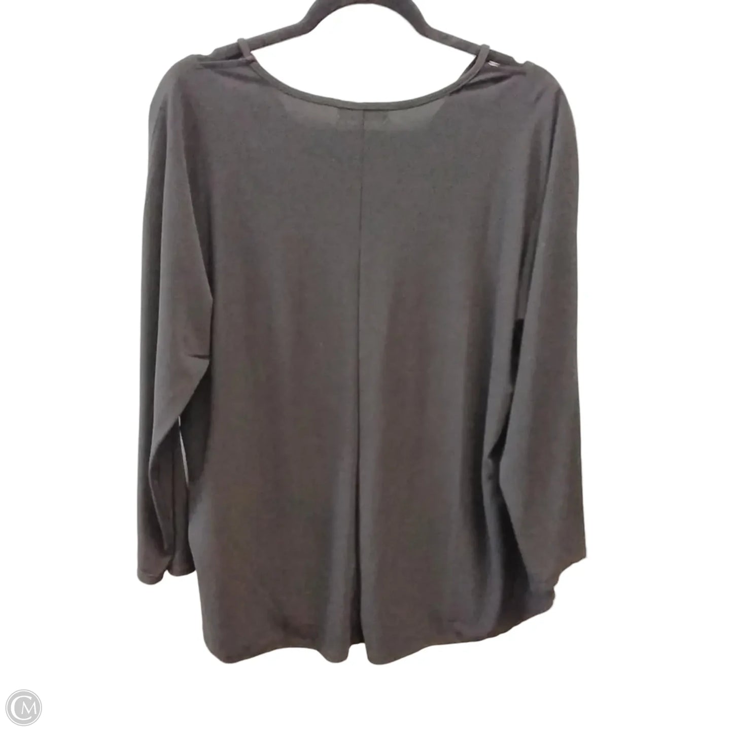Blouse Long Sleeve By 89th And Madison In Black, Size: 1x