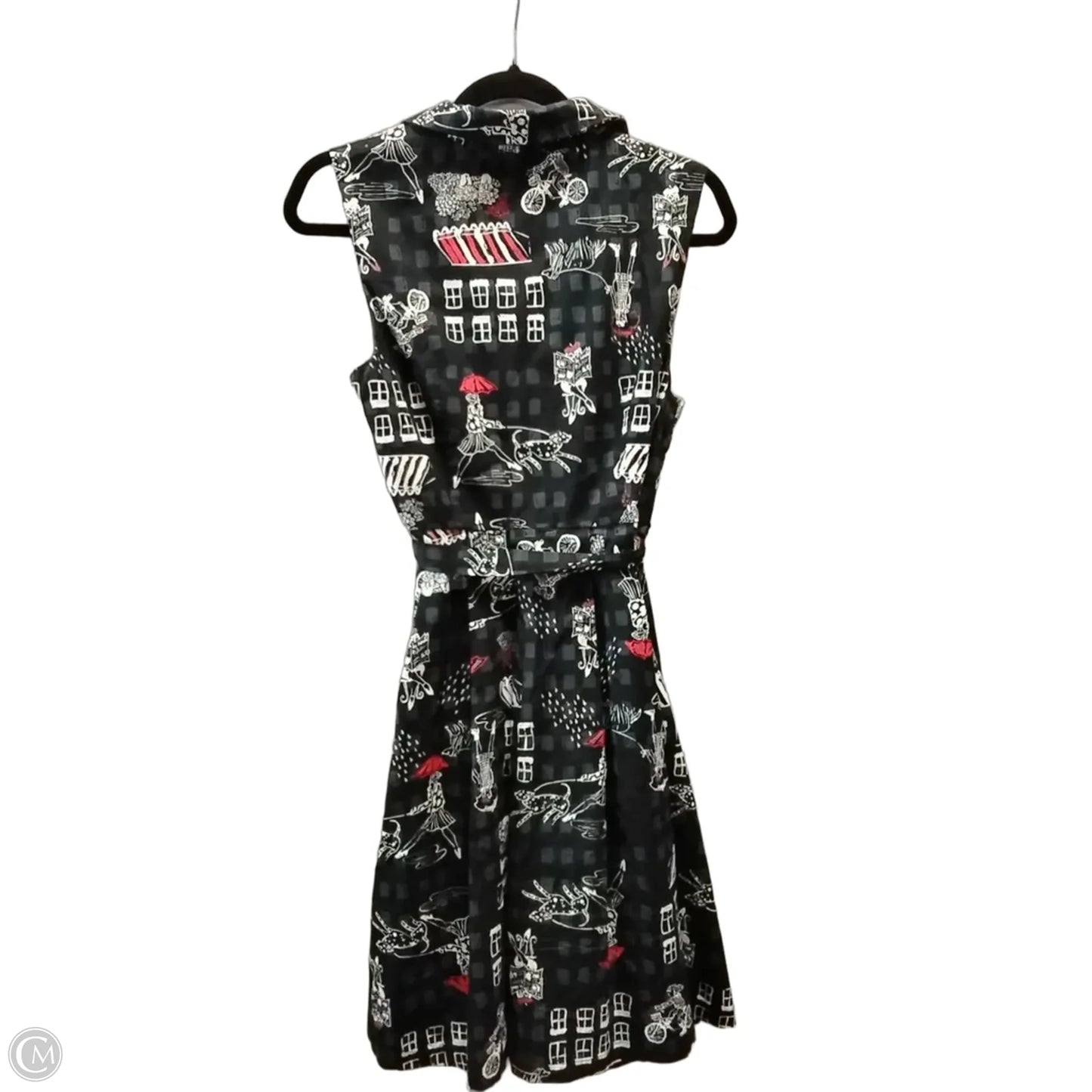 Dress Casual Midi By Modcloth In Black, Size: 14