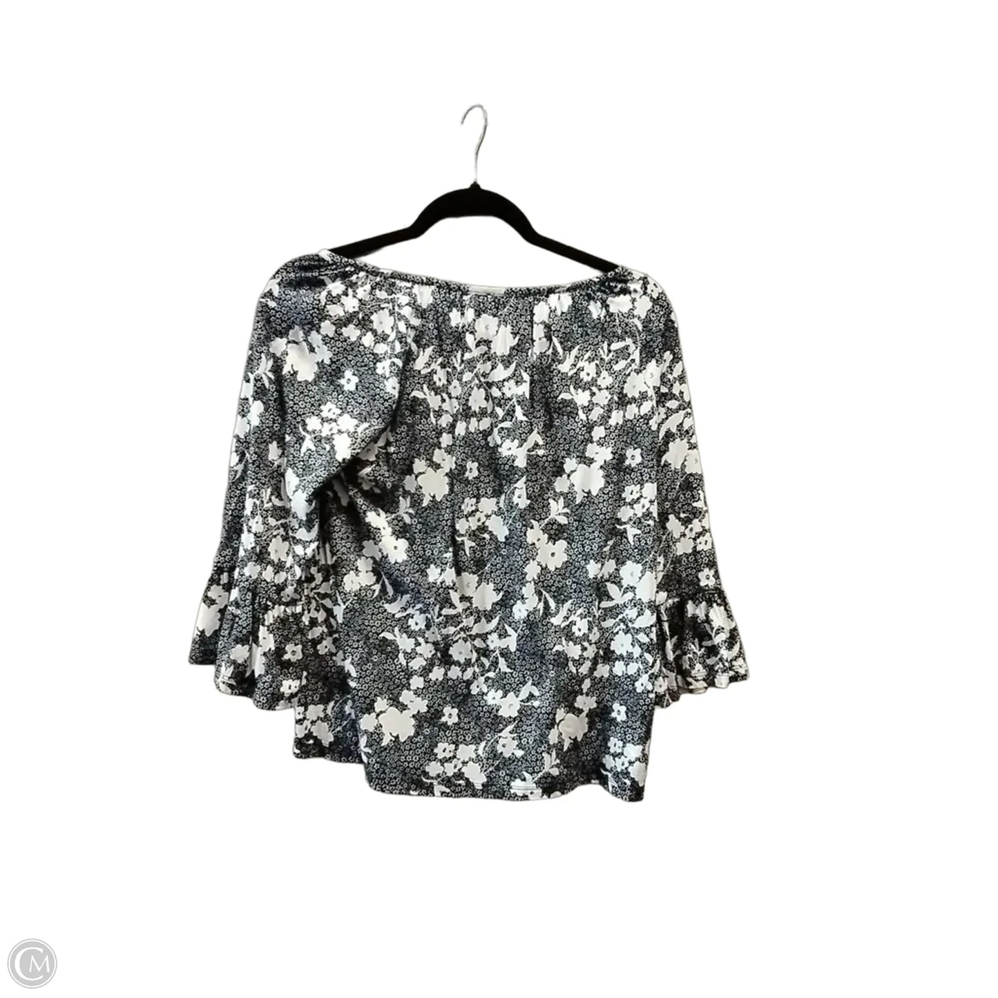 Top Long Sleeve By Michael By Michael Kors In Floral Print, Size: S