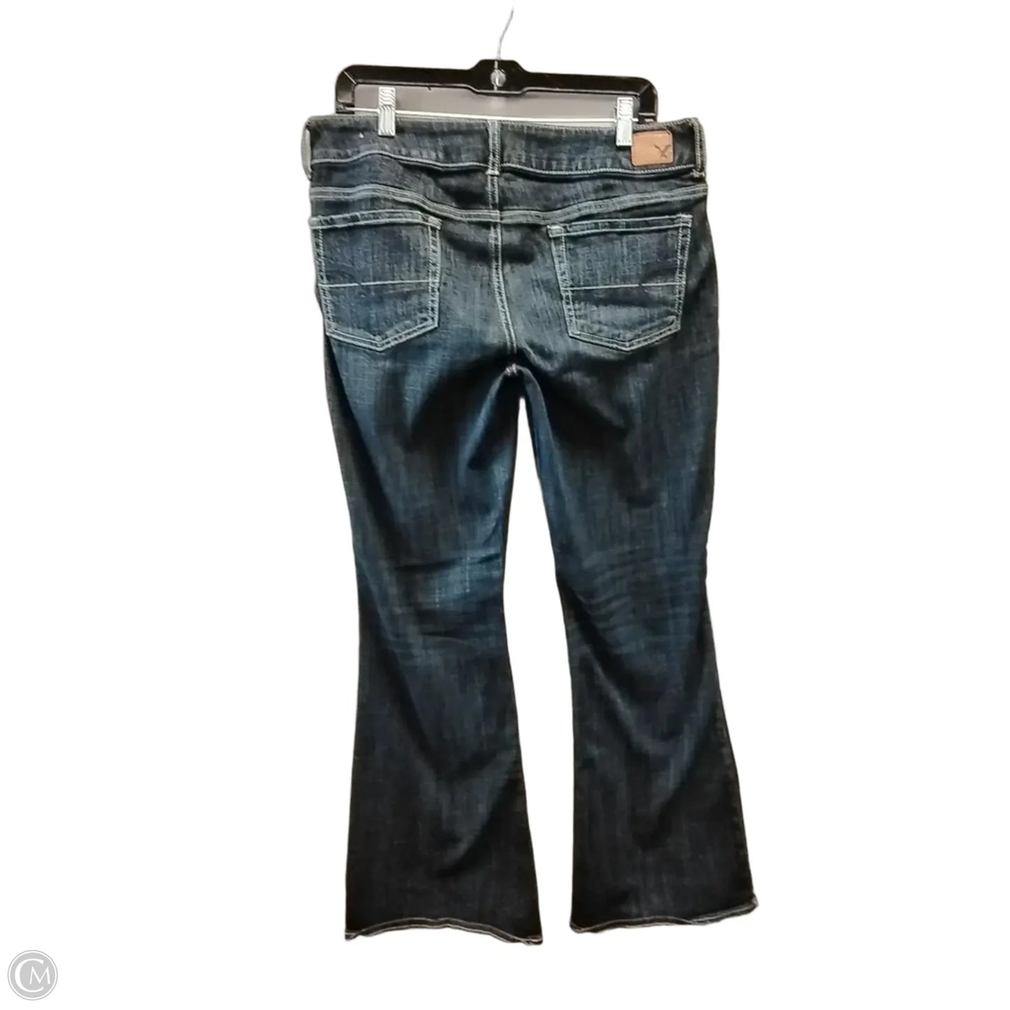Jeans Flared By American Eagle In Blue Denim, Size: 12