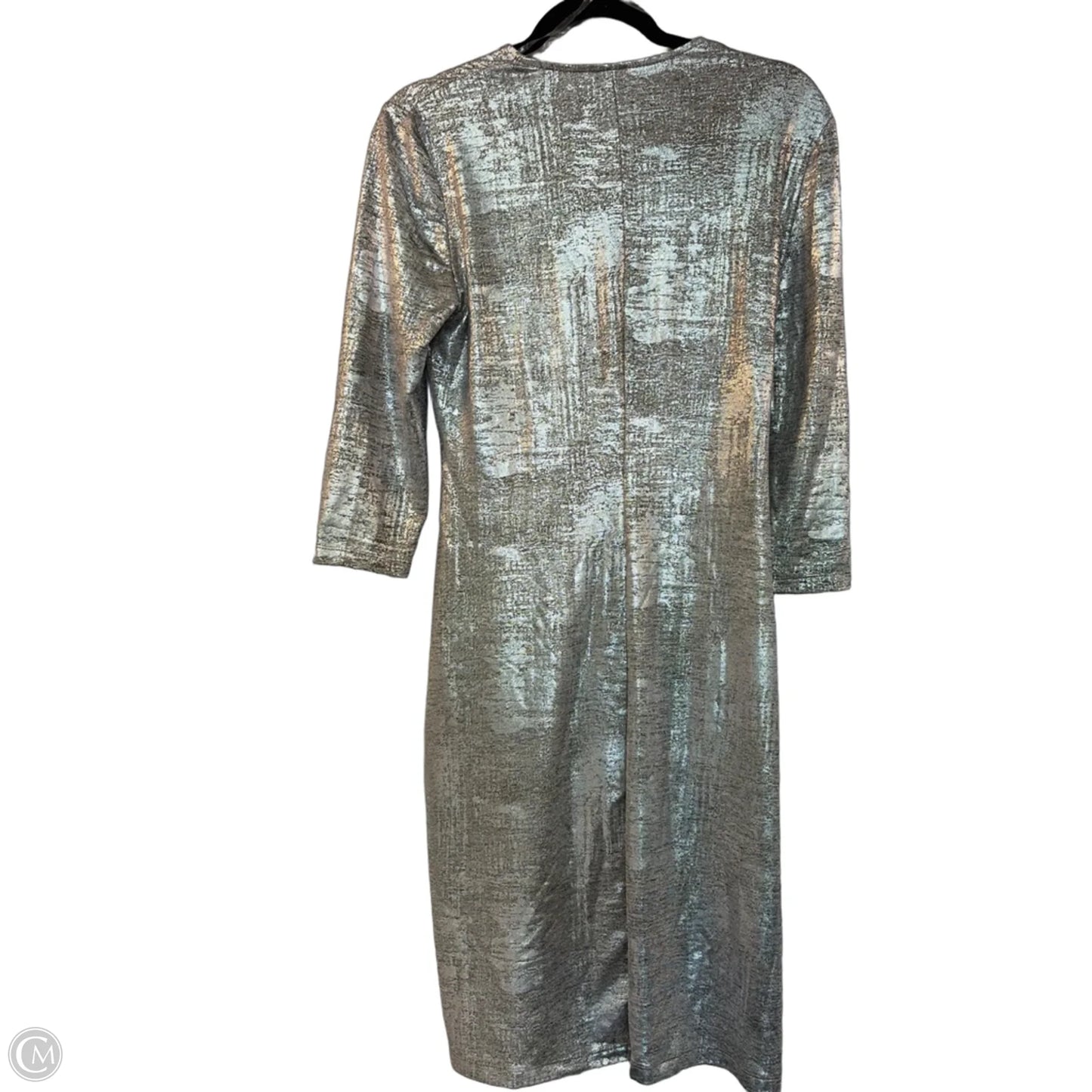 Dress Party Midi By Anne Klein In Silver, Size: 8