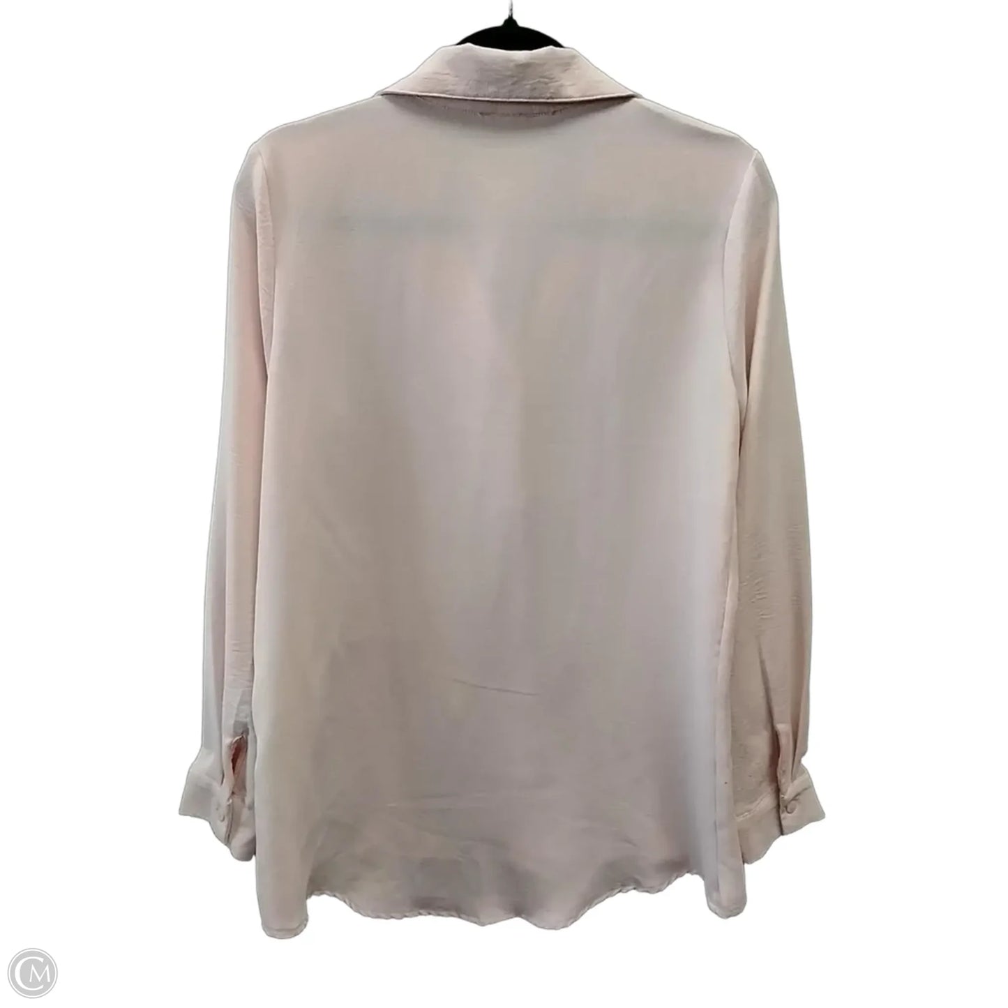 Blouse Long Sleeve By Cme In Pink, Size: S