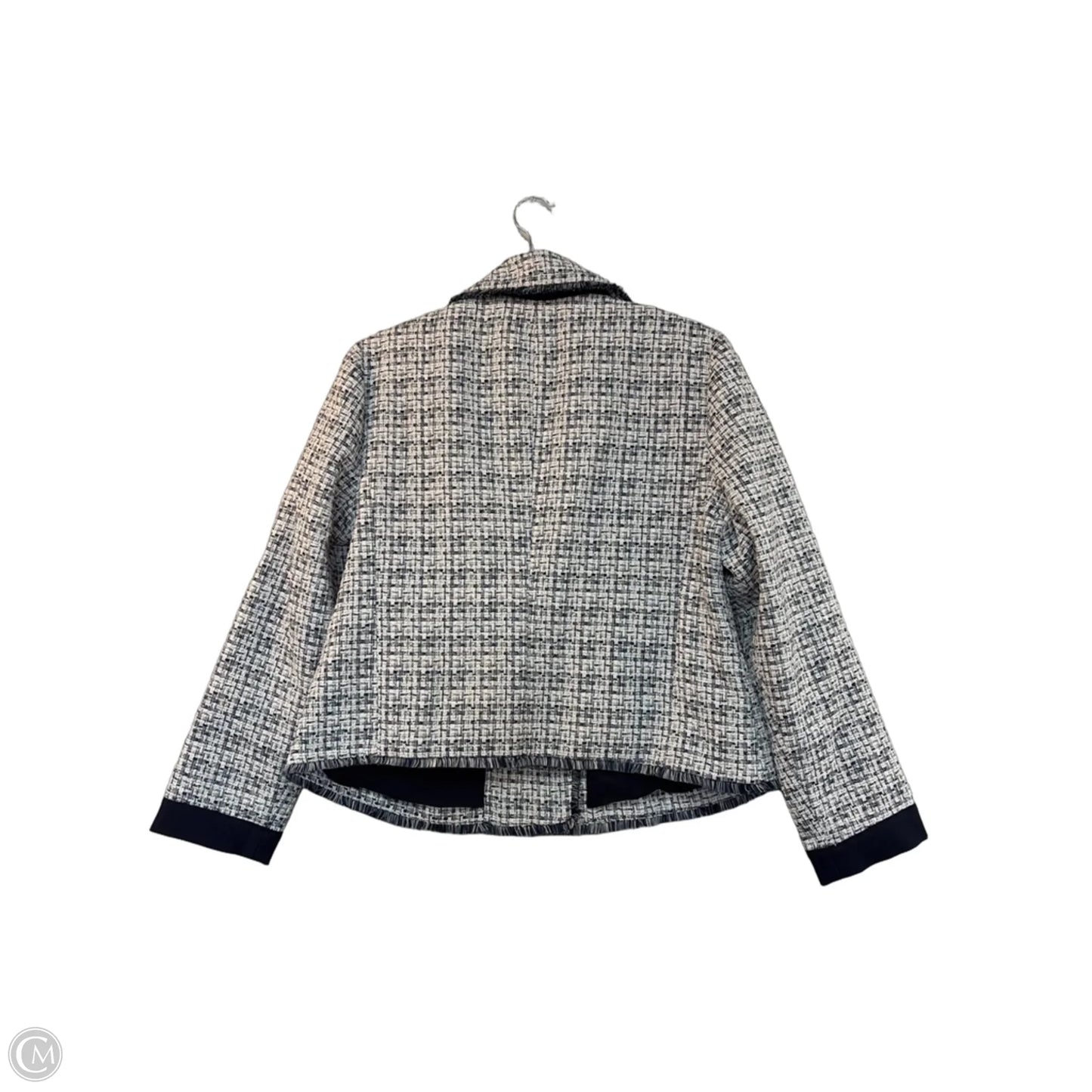 Jacket Other By Chicos In Blue & White, Size: L