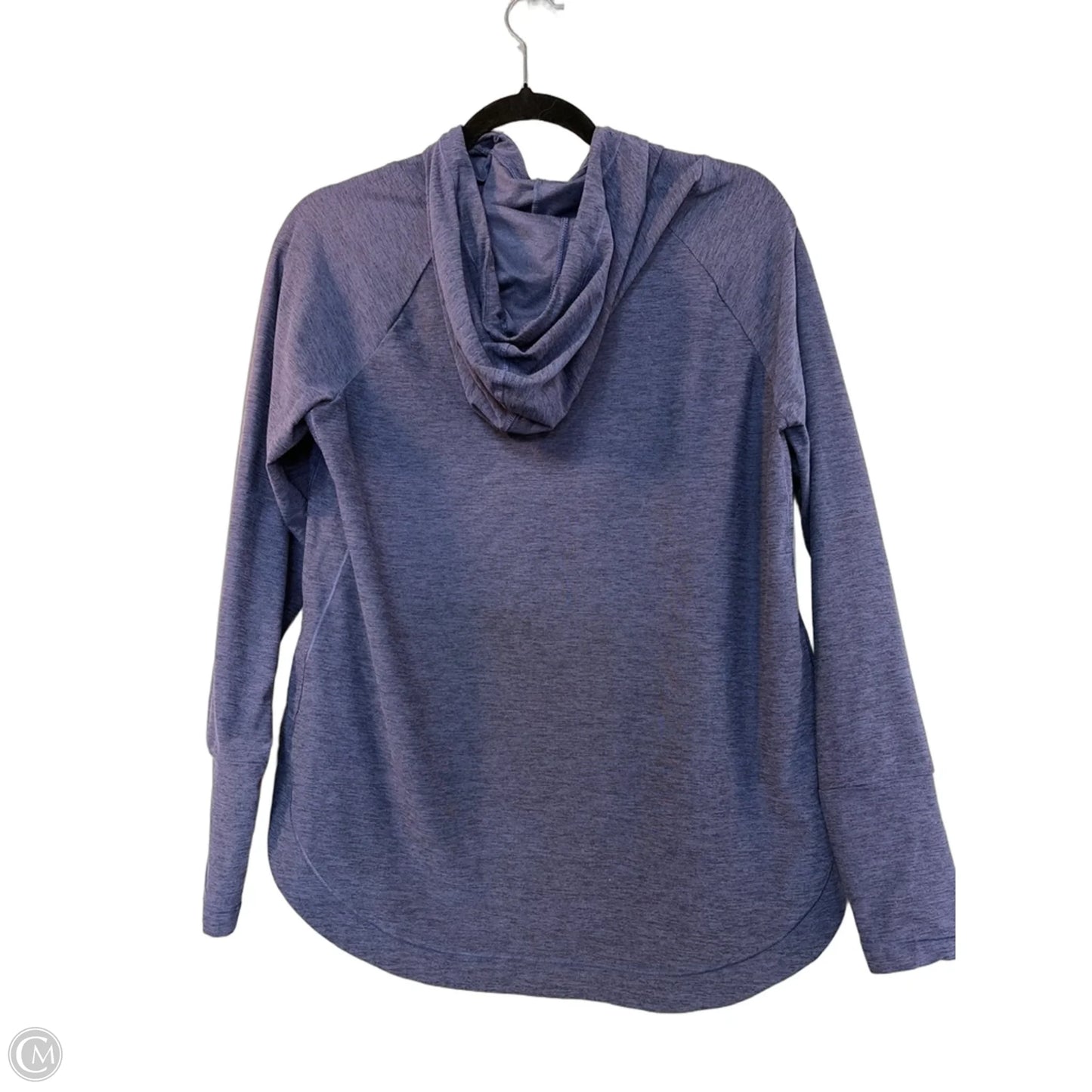 Blouse Long Sleeve By Banana Republic In Blue & White, Size: S