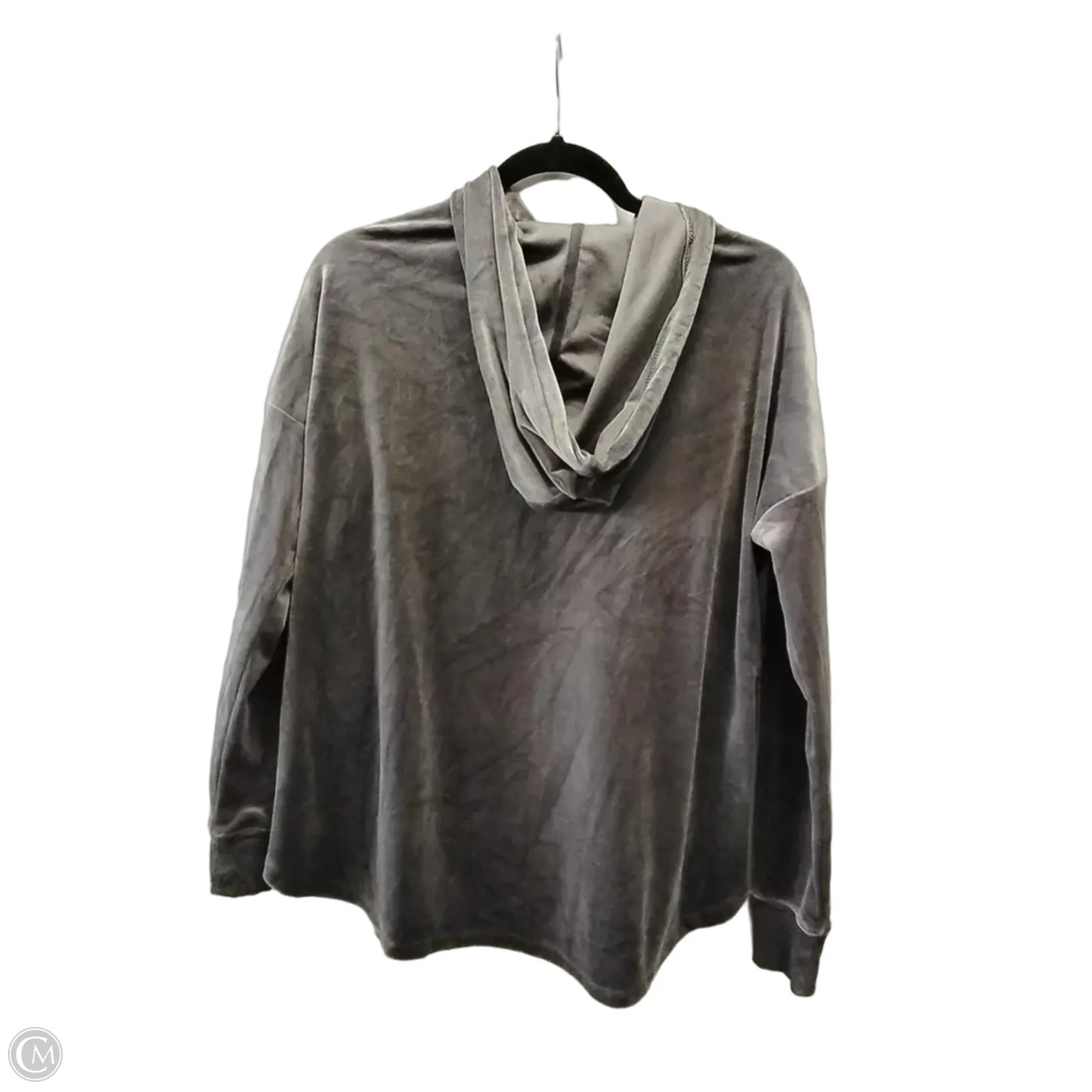 Sweatshirt Hoodie By Alfani In Grey, Size: M