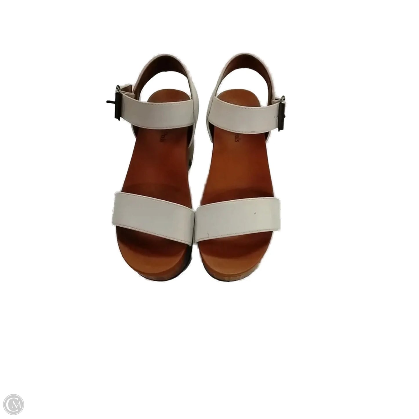 Sandals Heels Platform By Clothes Mentor In White, Size: 6