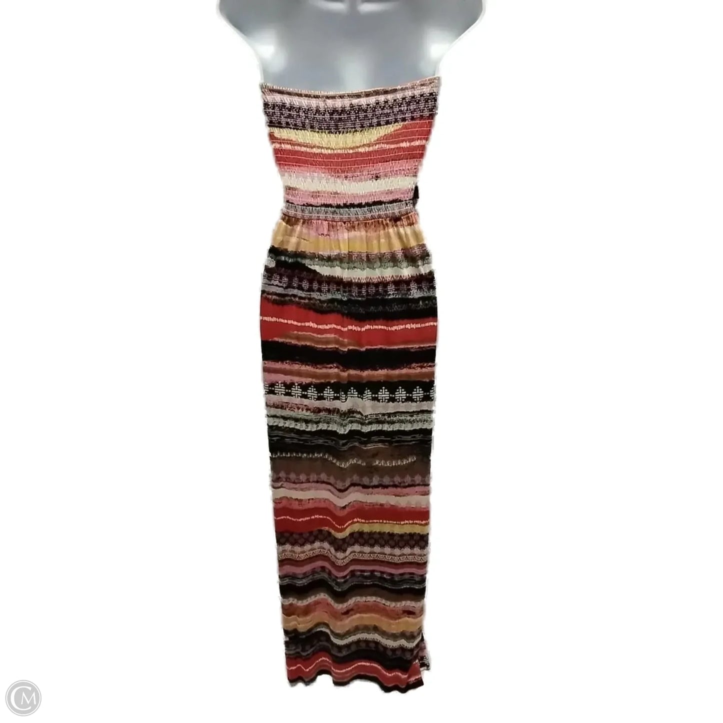 Dress Casual Maxi By American Rag In Striped Pattern, Size: M