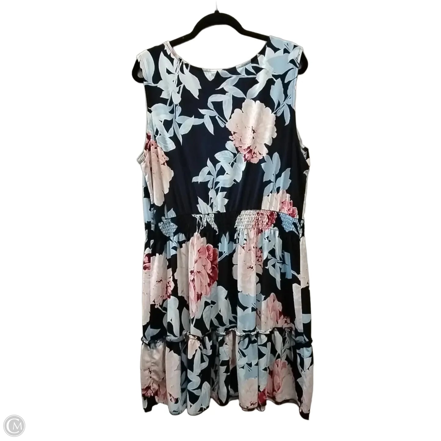 Dress Casual Midi By En Focus In Floral Print, Size: 20