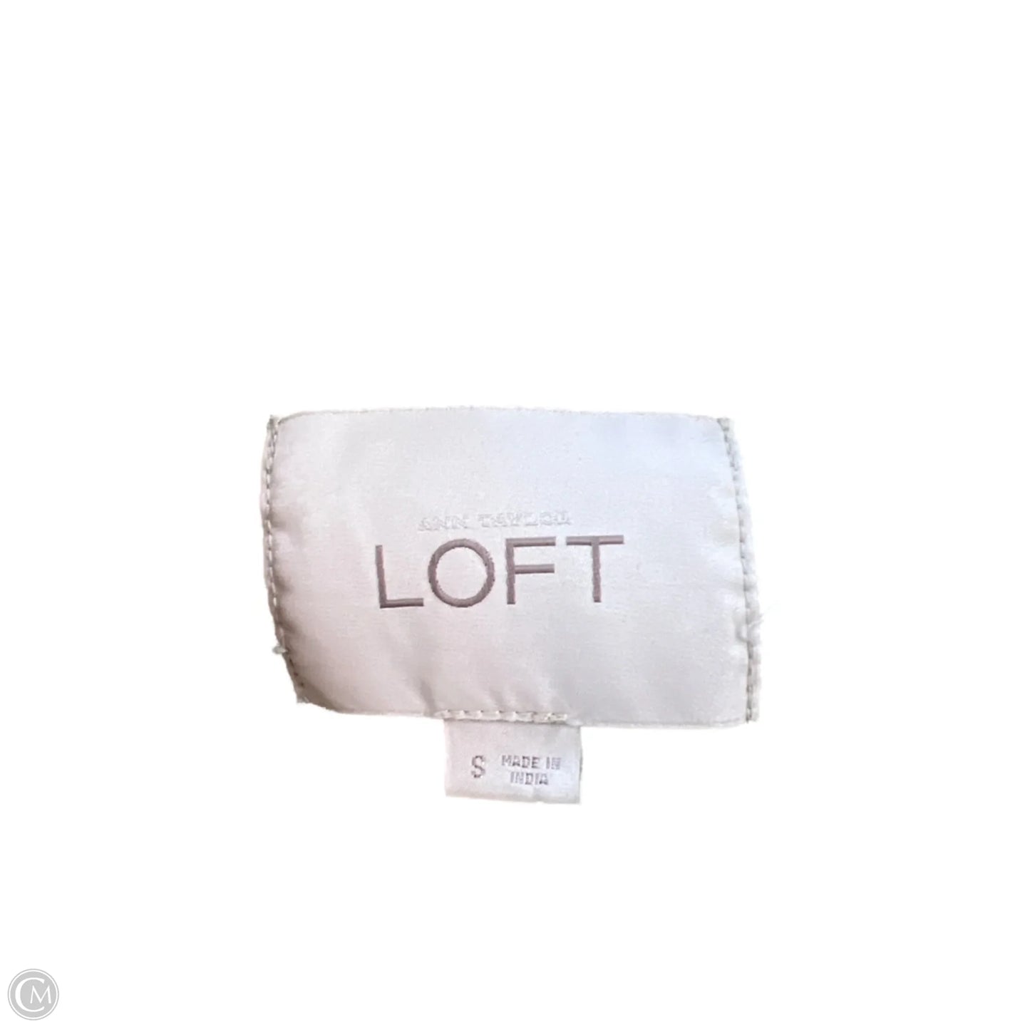 Jacket Shirt By Loft In Green, Size: S