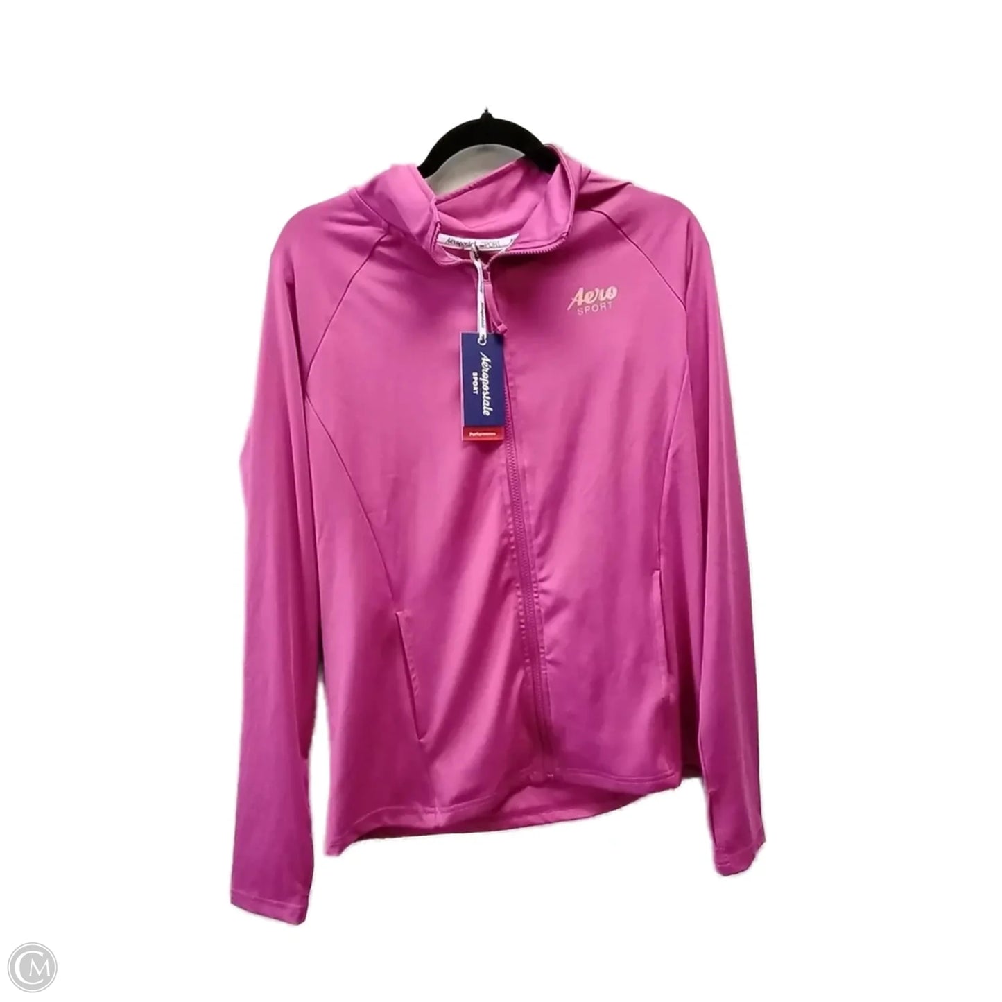 Jacket Windbreaker By Aeropostale In Pink, Size: L